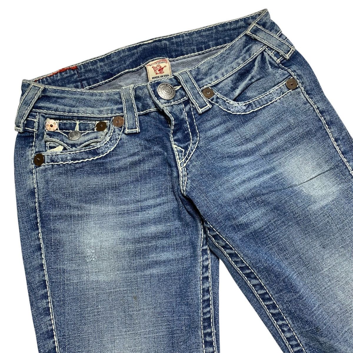 True Religion True Religion Joey Crazy Flare Bootcut Pants Size 25" / US 0 / IT 36 - 4 Thumbnail