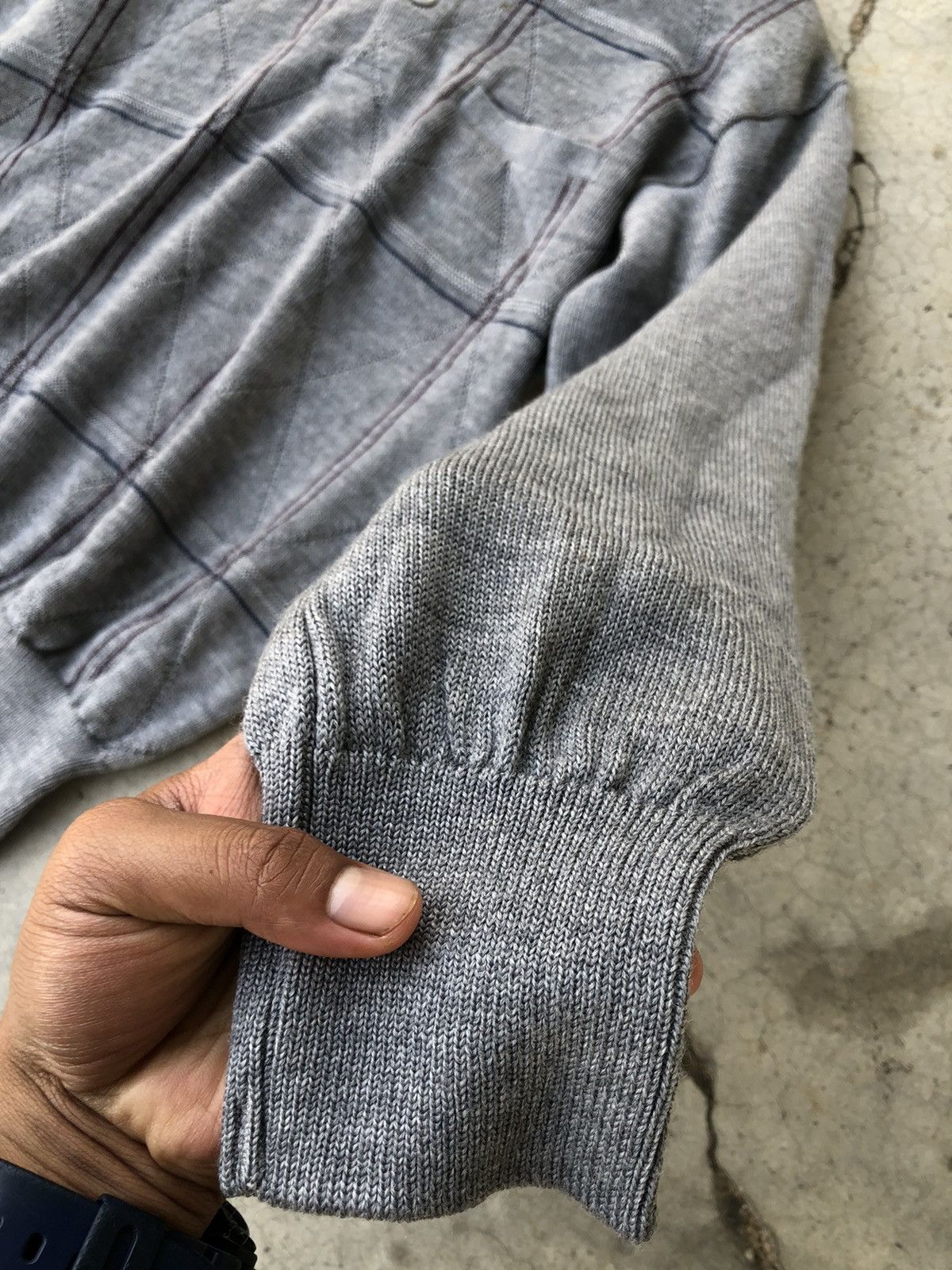 Aran Isles Knitwear × Homespun Knitwear Polo Pattern Knitsweater chackered Jumper With Pocket Size US M / EU 48-50 / 2 - 4 Thumbnail