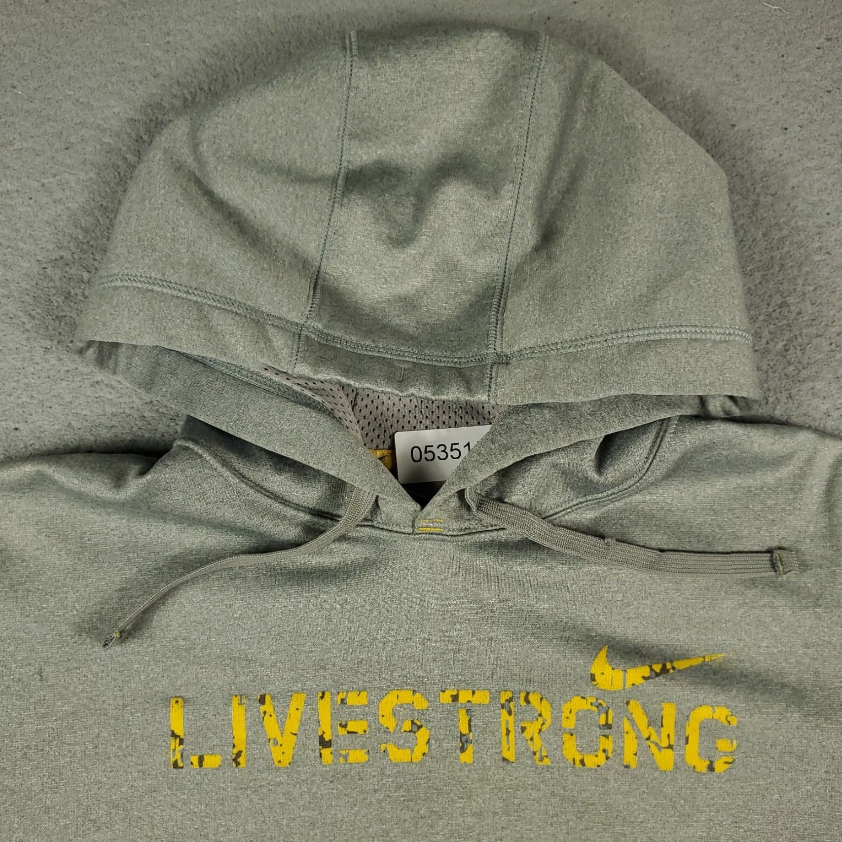 Nike Nike Hoodie Mens Large Gray Pullover Sweatshirt Swoosh Logo All Seasons Mock Neck Drawstring Regular Fit Vintage No Size US L / EU 52-54 / 3 - 2 Thumbnail