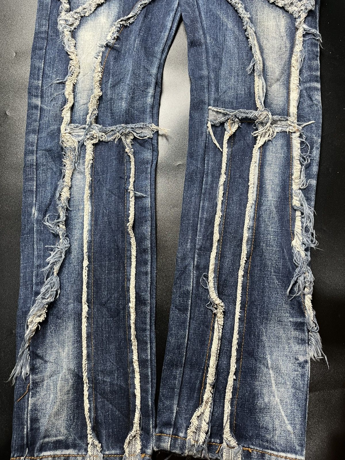 If Six Was Nine × Japanese Brand × Le Grande Bleu (L.G.B.) Japanese Rework distressed style Size US 30 / EU 46 - 3 Thumbnail
