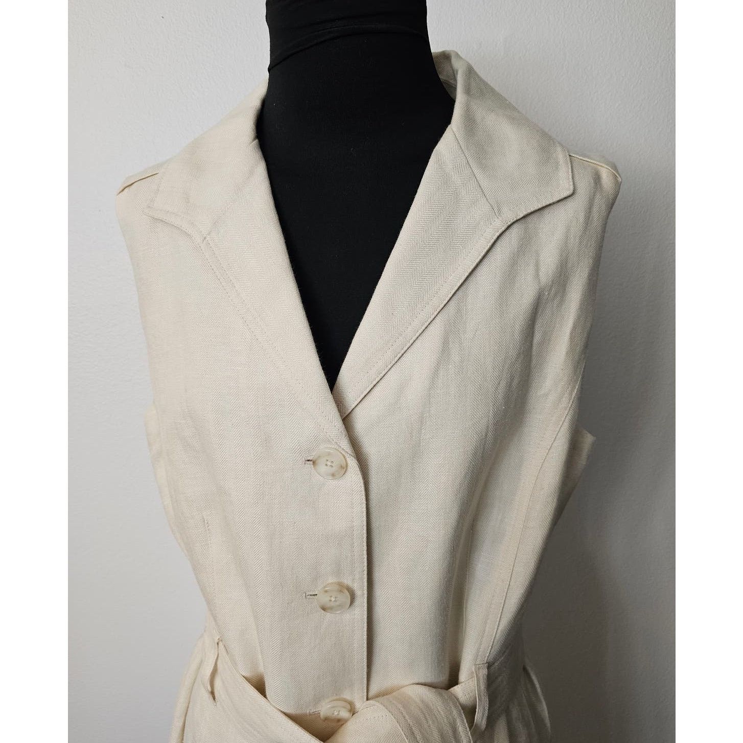 Brooks Brothers Brooks Brothers Lanificio Campore Pure Linen Shirt Dress 16 Size XXL / US 16-18 / IT 52-54 - 2 Thumbnail