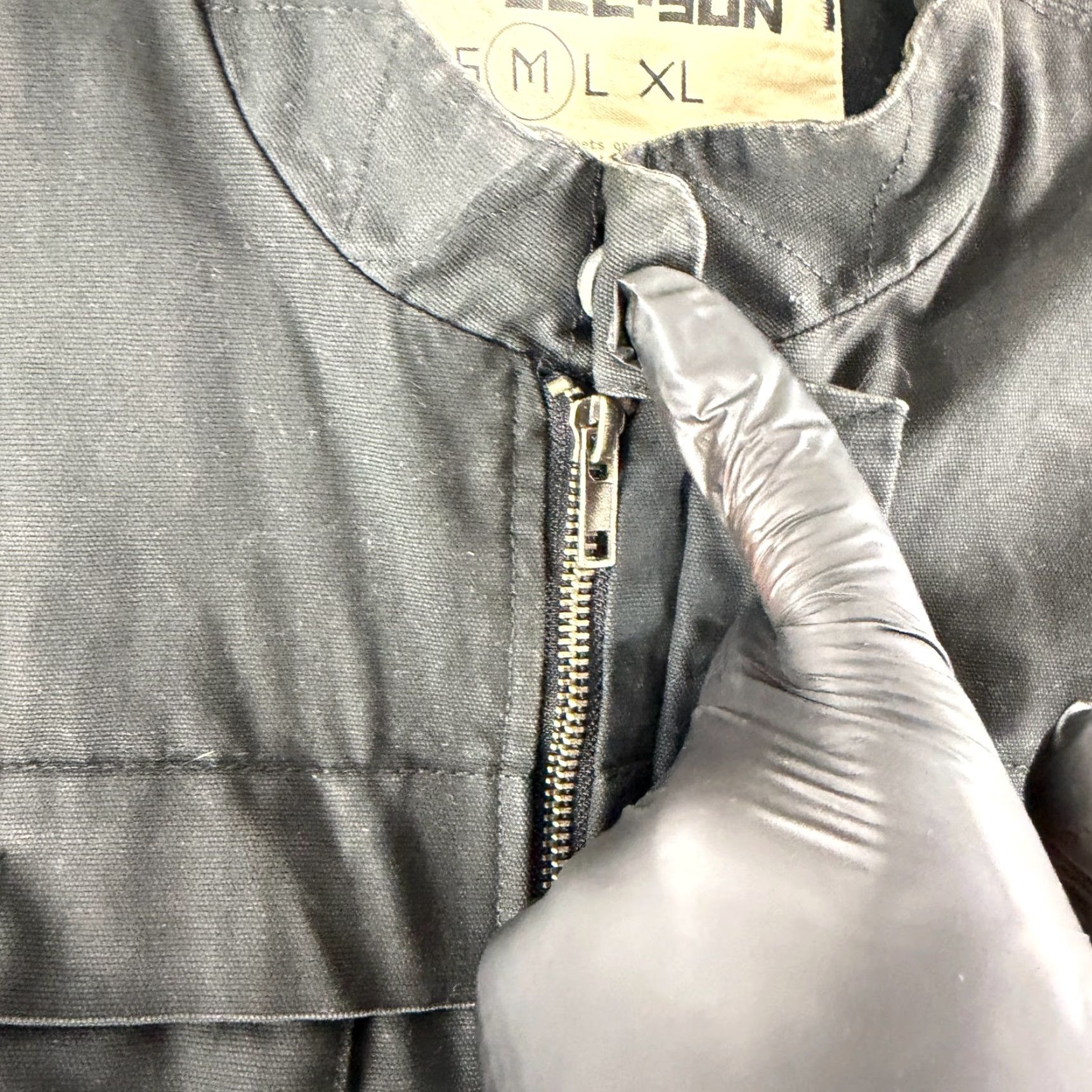 Vintage All-Son Utility Vest Mens Medium Black Full Zip Mock Neck Lined Flannel Outdoor Size US M / EU 48-50 / 2 - 5 Thumbnail