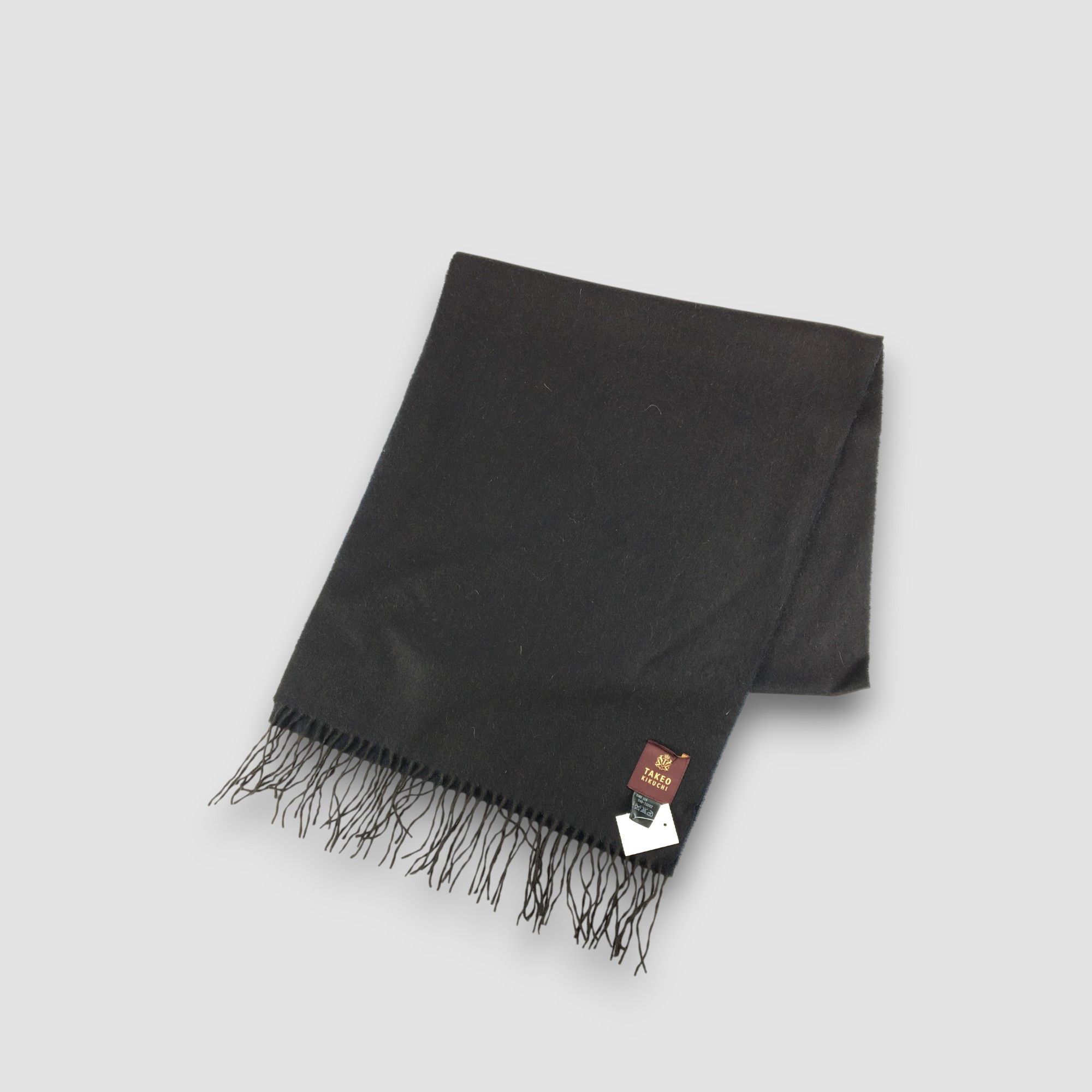 Takeo Kikuchi Vintage Takeo Kikuchi Scarf Muffler Wool Fringe Scarves Size ONE SIZE - 3 Thumbnail