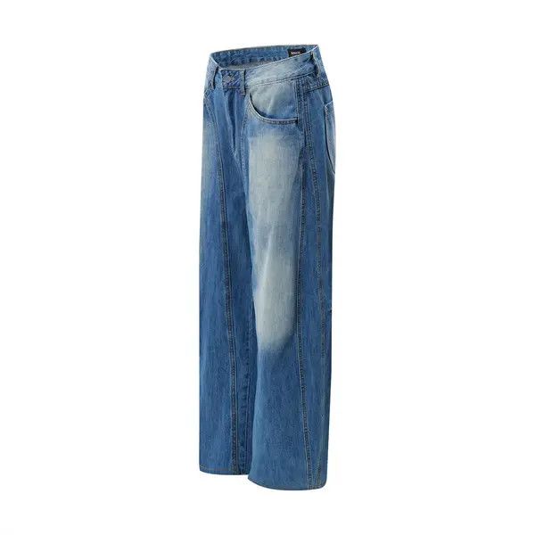 VIBE Men's American high street washed loose wide-leg jeans Size US 32 / EU 48 - 2 Thumbnail