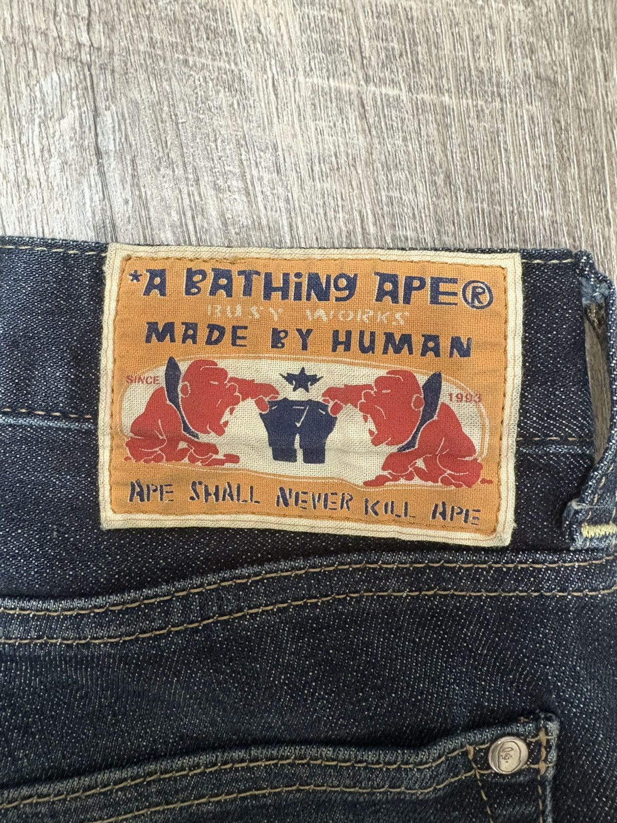 Bape A bathing ape x Bape Denim Jeans Size US 29 - 8 Thumbnail