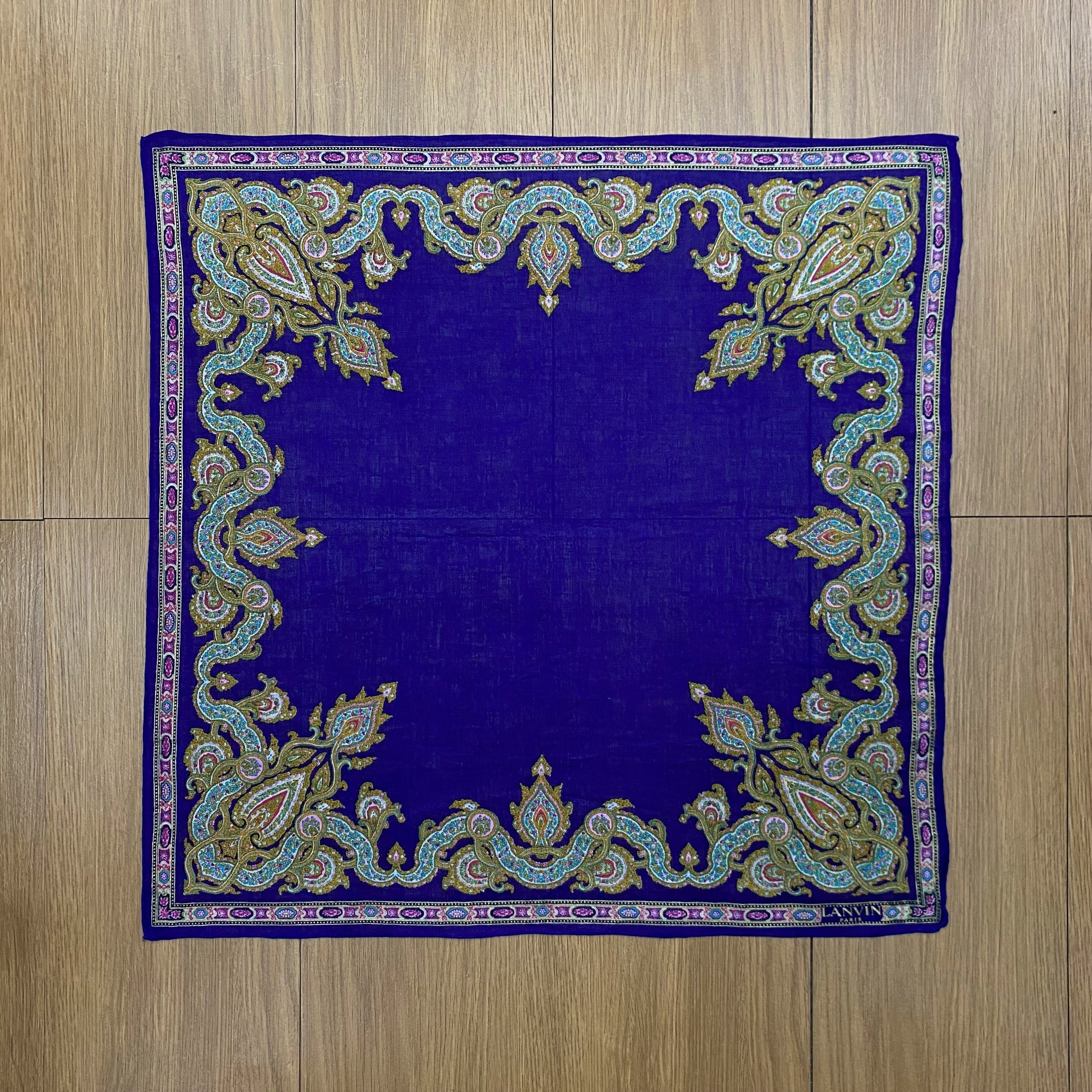 Lanvin Vintage Lanvin Handkerchief Neckerchief Bandana H100N Size ONE SIZE - 1 Thumbnail