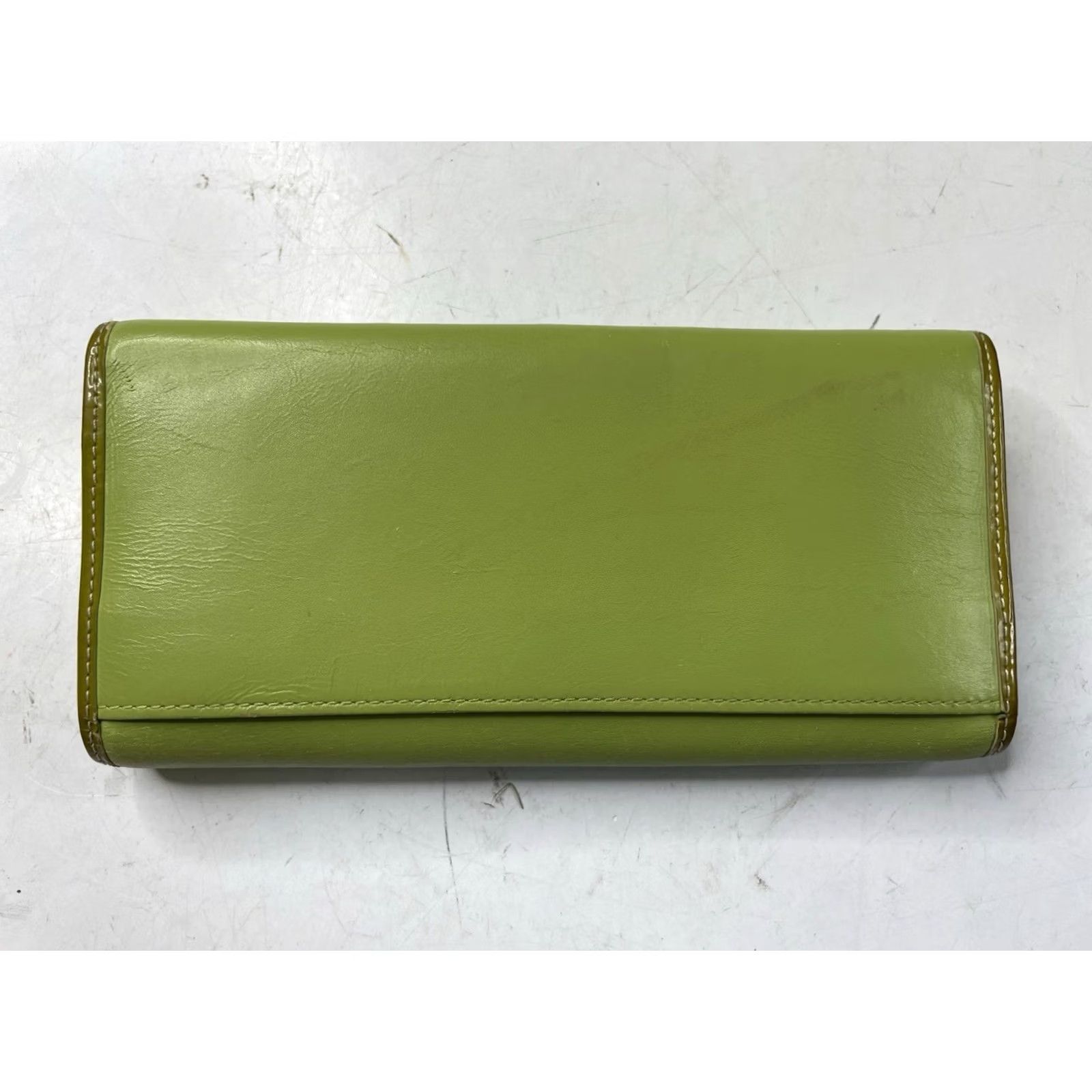 Coach VINTAGE Coach Green Leather Clasp opening Flap Wallet Women Size ONE SIZE - 5 Thumbnail