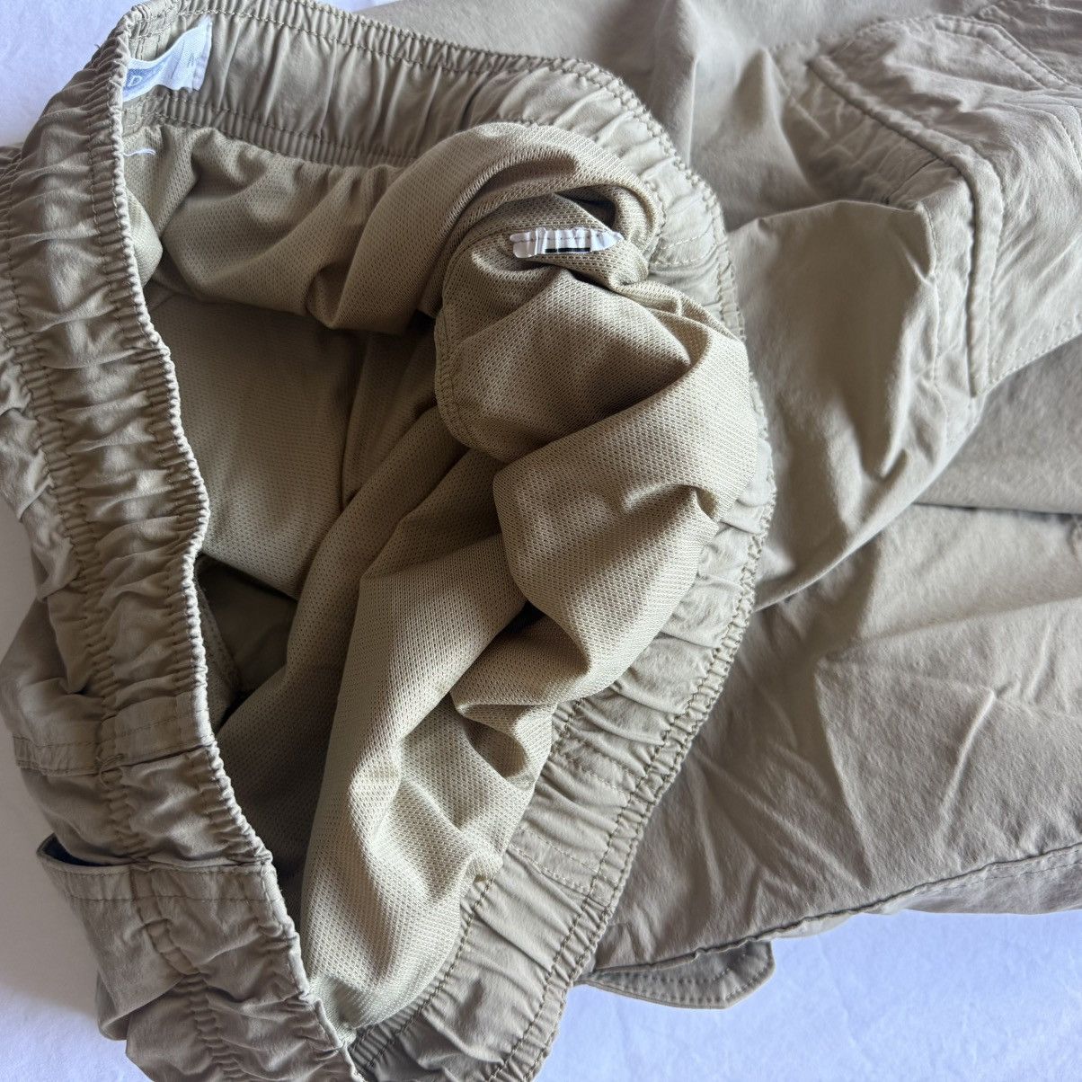 Other Ad Hoc Khaki Lined Nylon Type Cargo Shorts Medium M Swim Size US 32 / EU 48 - 9 Thumbnail