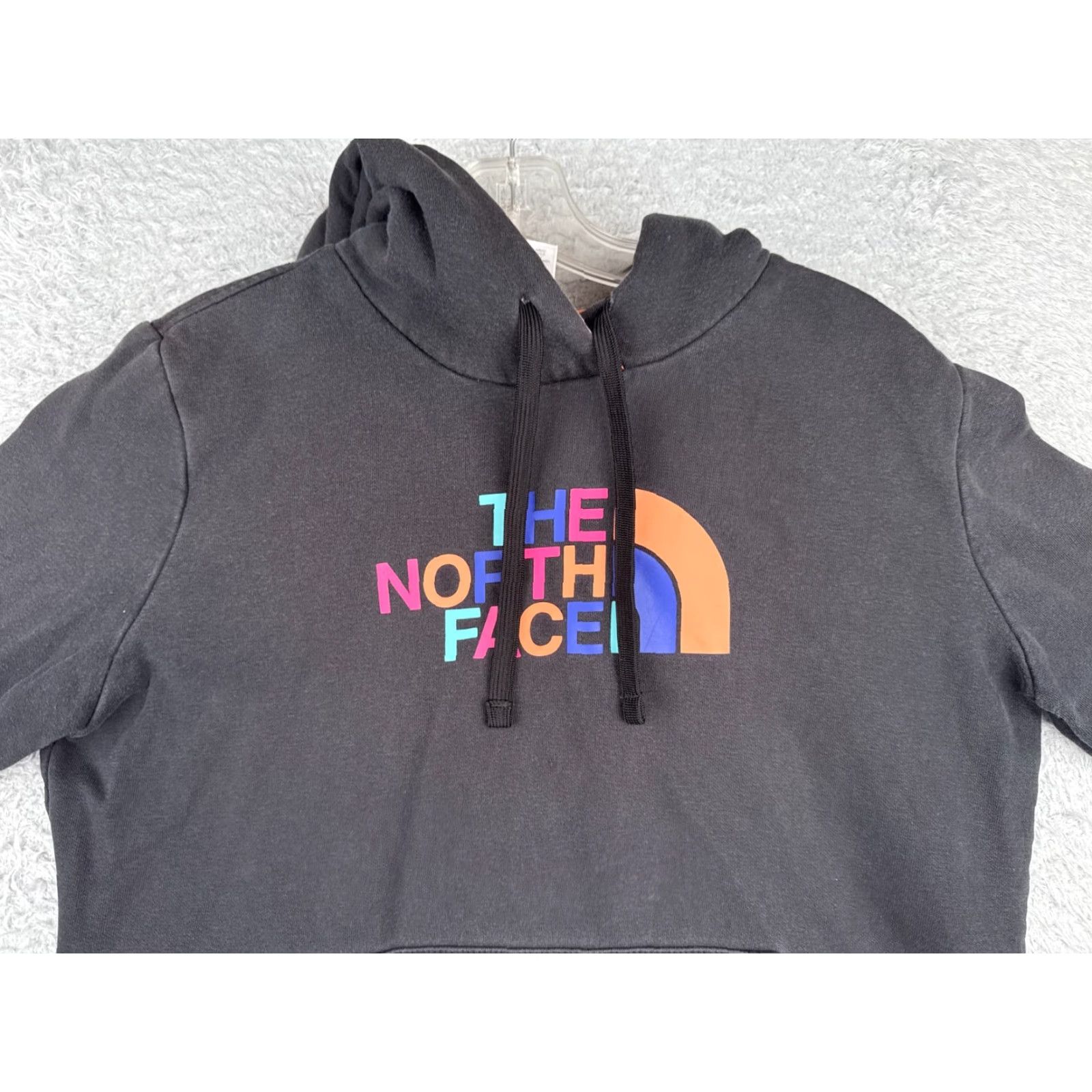 The North Face The North Face Hoodie Womens L Black Pullover Pocket Logo Sweatshirt Cotton Jersey Crew Neck Size L / US 10 / IT 46 - 4 Thumbnail