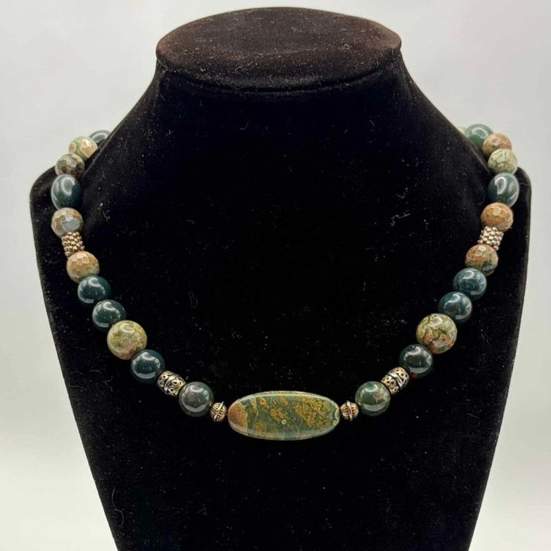 Other Green Beaded Necklace Size ONE SIZE - 2 Thumbnail