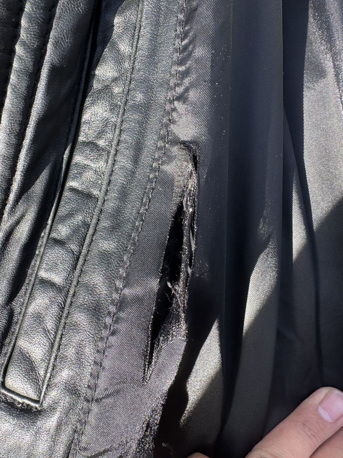 Vintage Vintage Black leather Jacket. Size US L / EU 52-54 / 3 - 5 Thumbnail