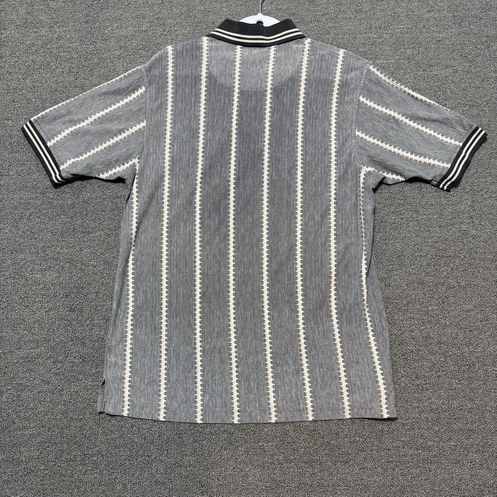 Grand Slam VTG Grand Slam Mens M Cotton Golf Polo Short Sleeve Striped Size US L / EU 52-54 / 3 - 2 Thumbnail