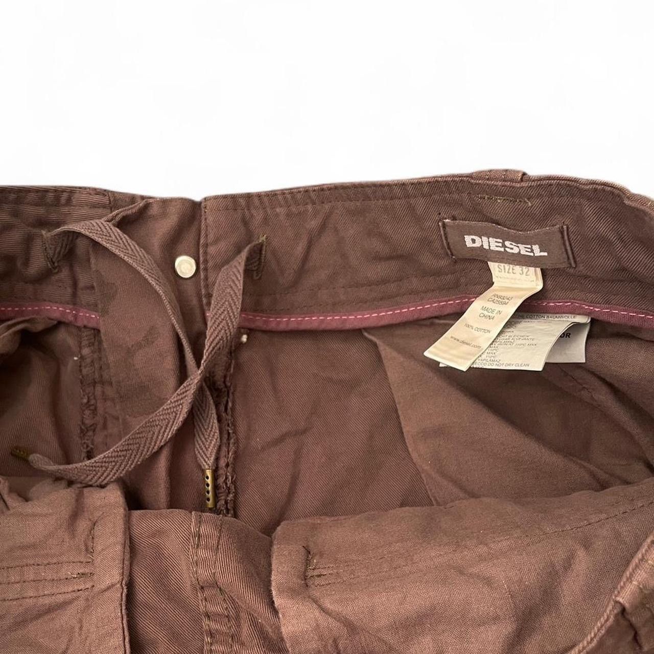 Diesel VINTAGE DEISEL 100% cotton brown camo cargo jorts Size US 32 / EU 48 - 4 Thumbnail
