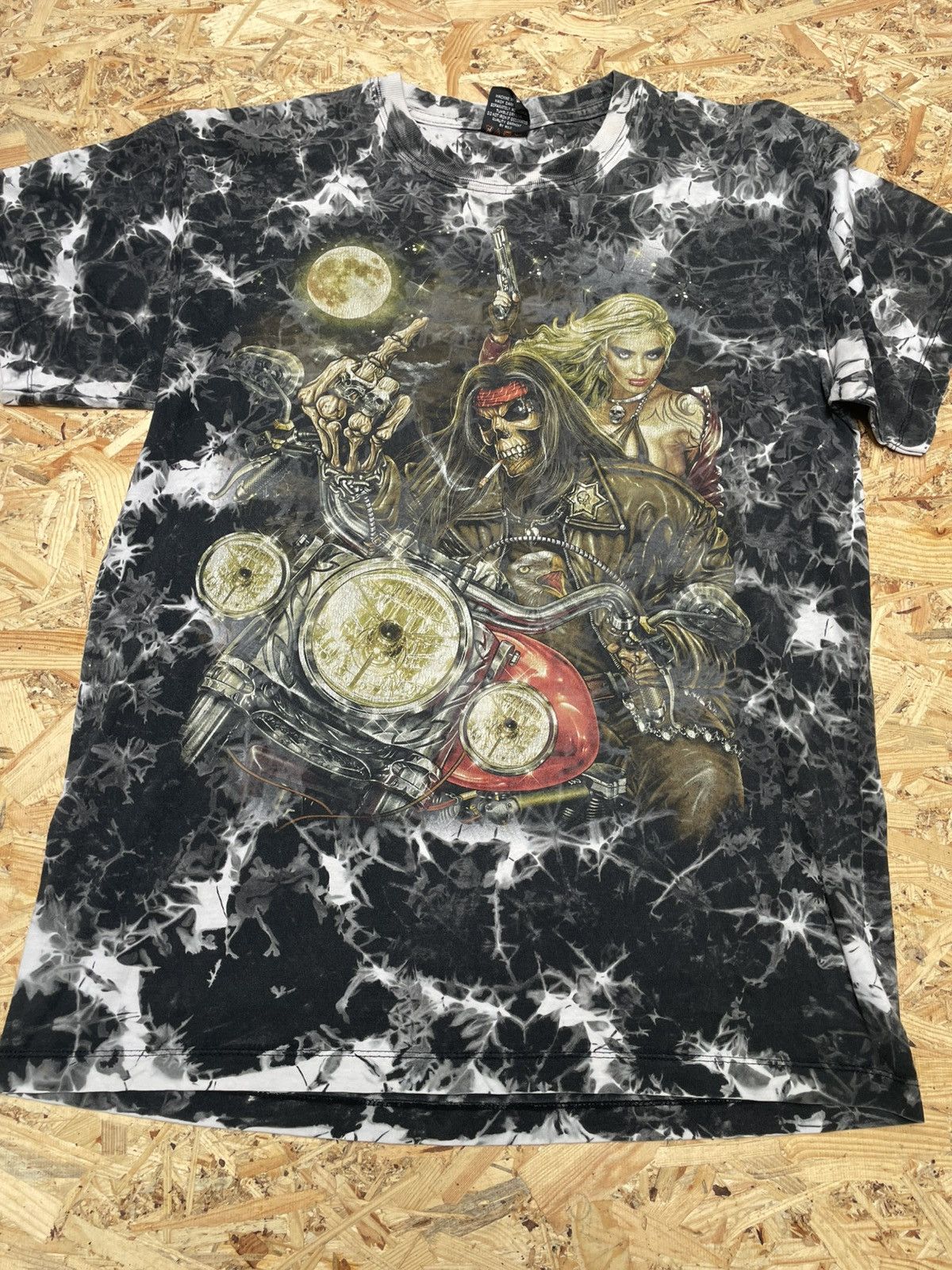 Vintage Opium vintage 90s rock metal skeleton usa style rare Size US L / EU 52-54 / 3 - 1 Thumbnail
