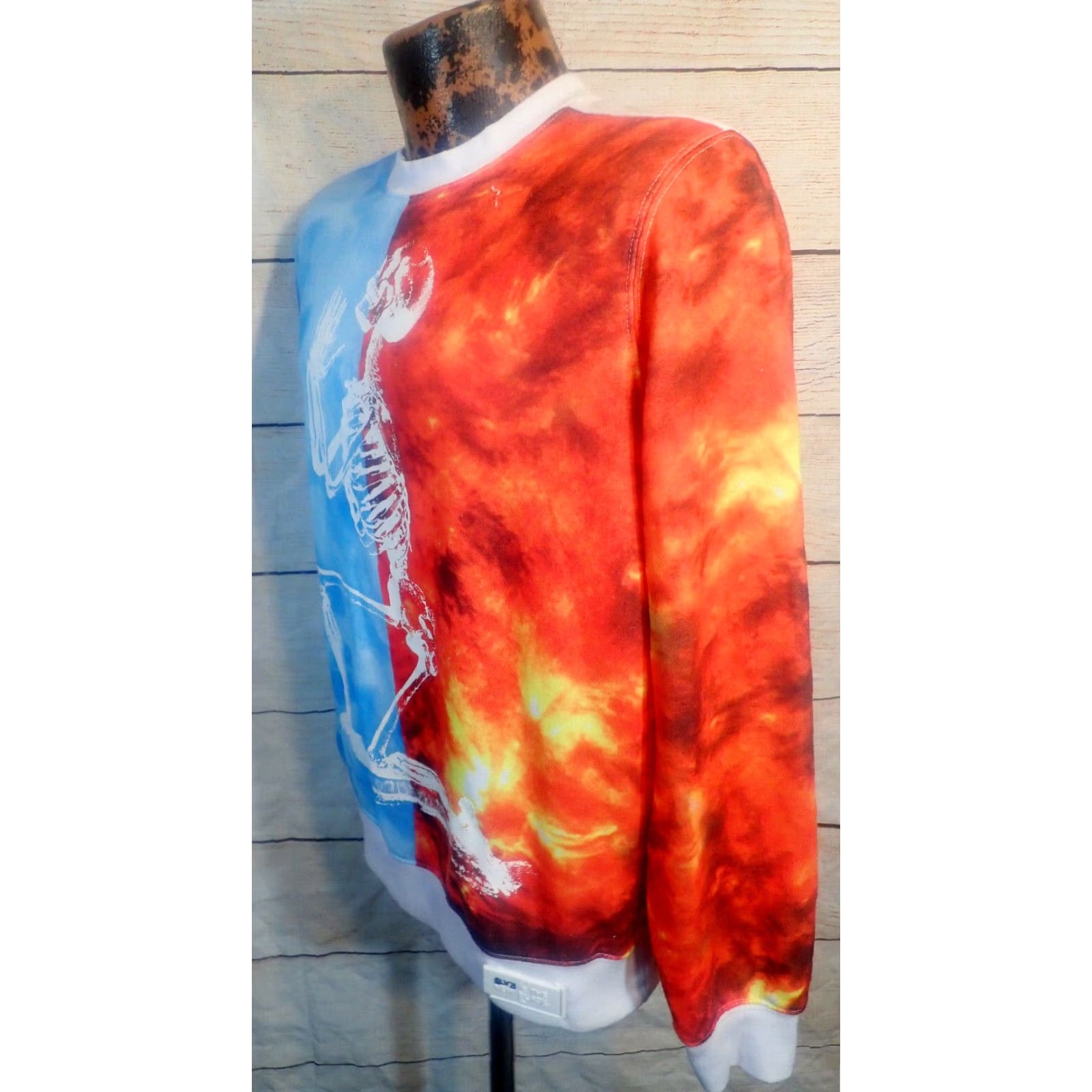 Rocawear VINTAGE Rocawear Blak Is The New Black Men's White Sweatshirt Sm Praying Skeleton Size US S / EU 44-46 / 1 - 2 Thumbnail