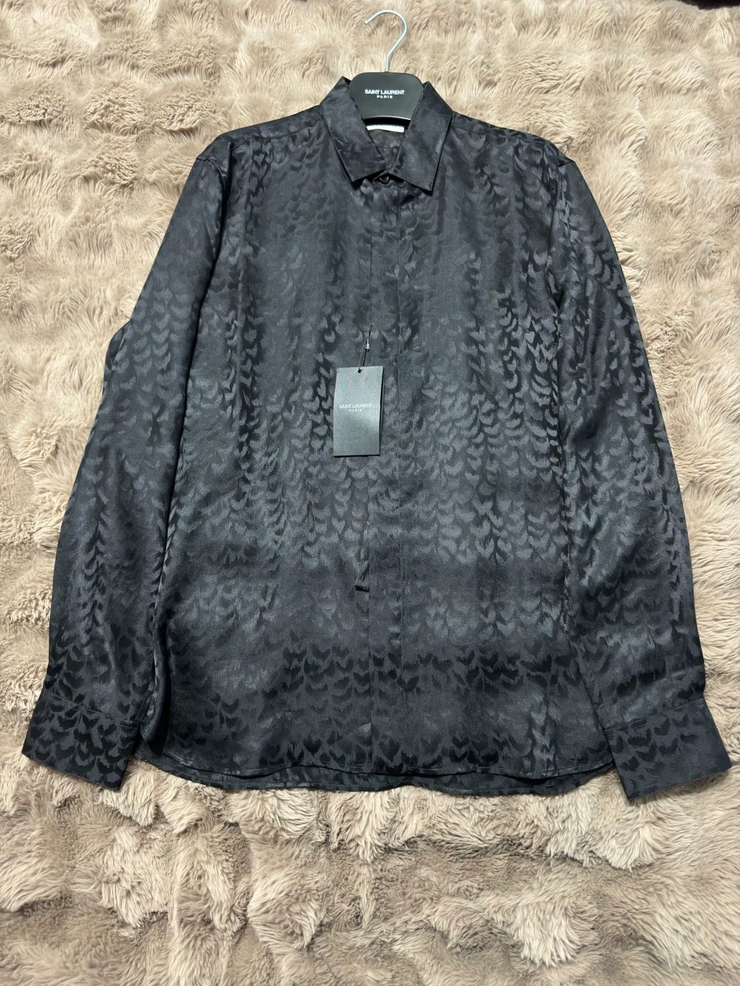 Saint Laurent Paris Laurent Paris Black Panther Pattern Shirt Size US S / EU 44-46 / 1 - 1 Thumbnail