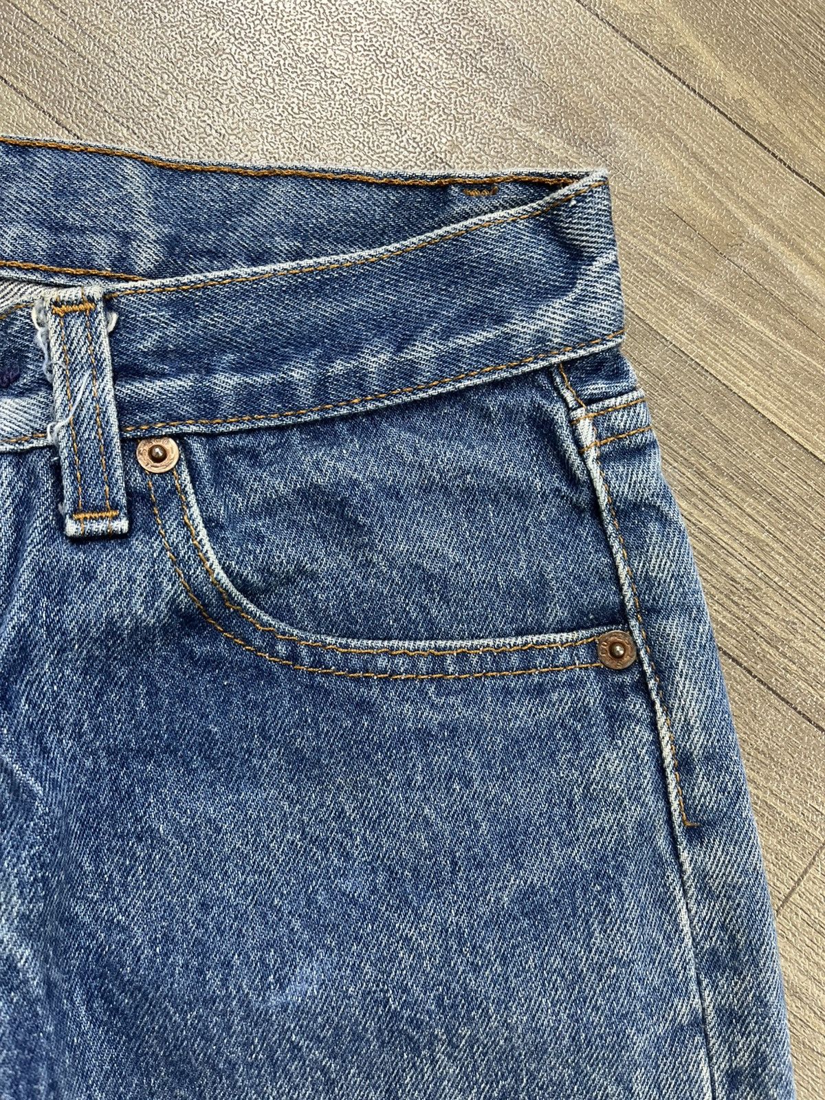 Levi's Vintage Clothing 🇺🇸1970s Vintage Levis 501 LVC 29x32 Distressed Blue Jeans Size US 29 - 4 Thumbnail