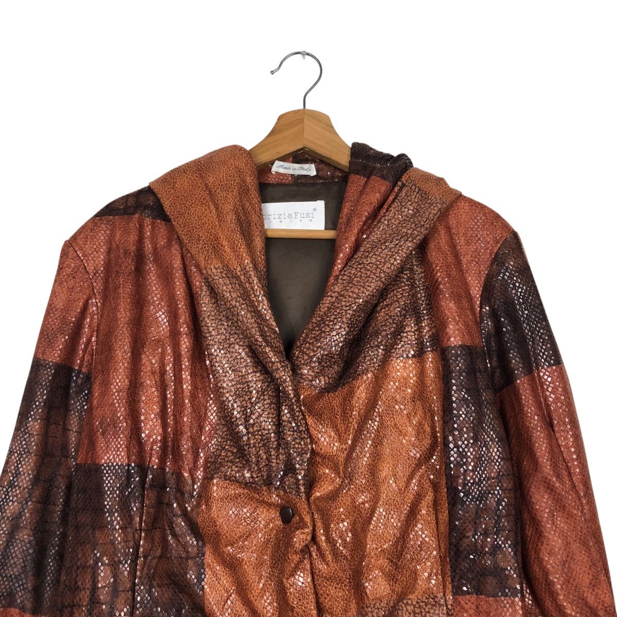 Vintage 📌Vintage Snake Skin Design Chore Jacket PatriziaFusi Italy Size US M / EU 48-50 / 2 - 4 Thumbnail