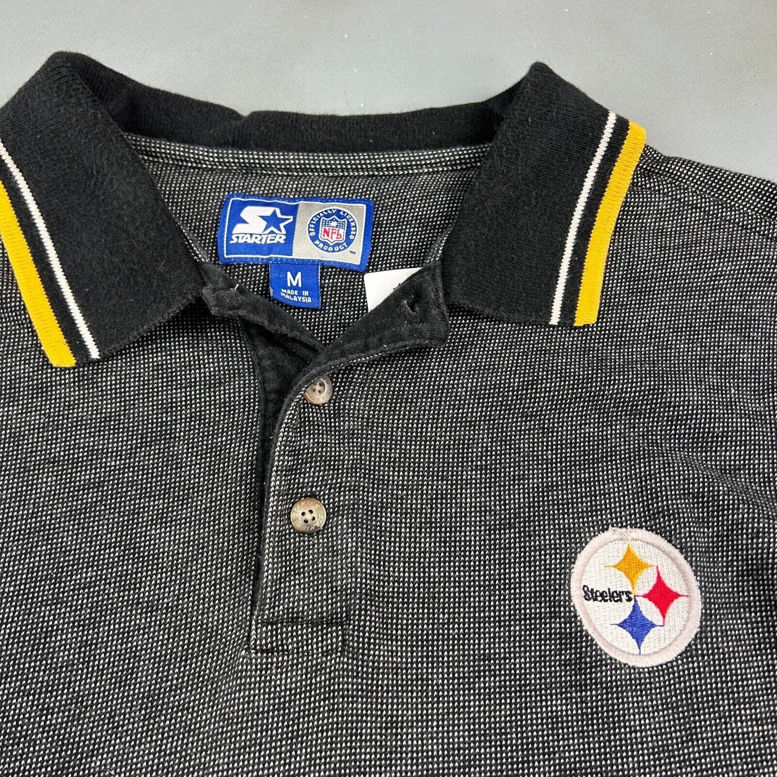 Starter VINTAGE 90s | Pittsburgh Steelers NFL Starter Polo Shirt M Size US M / EU 48-50 / 2 - 4 Thumbnail
