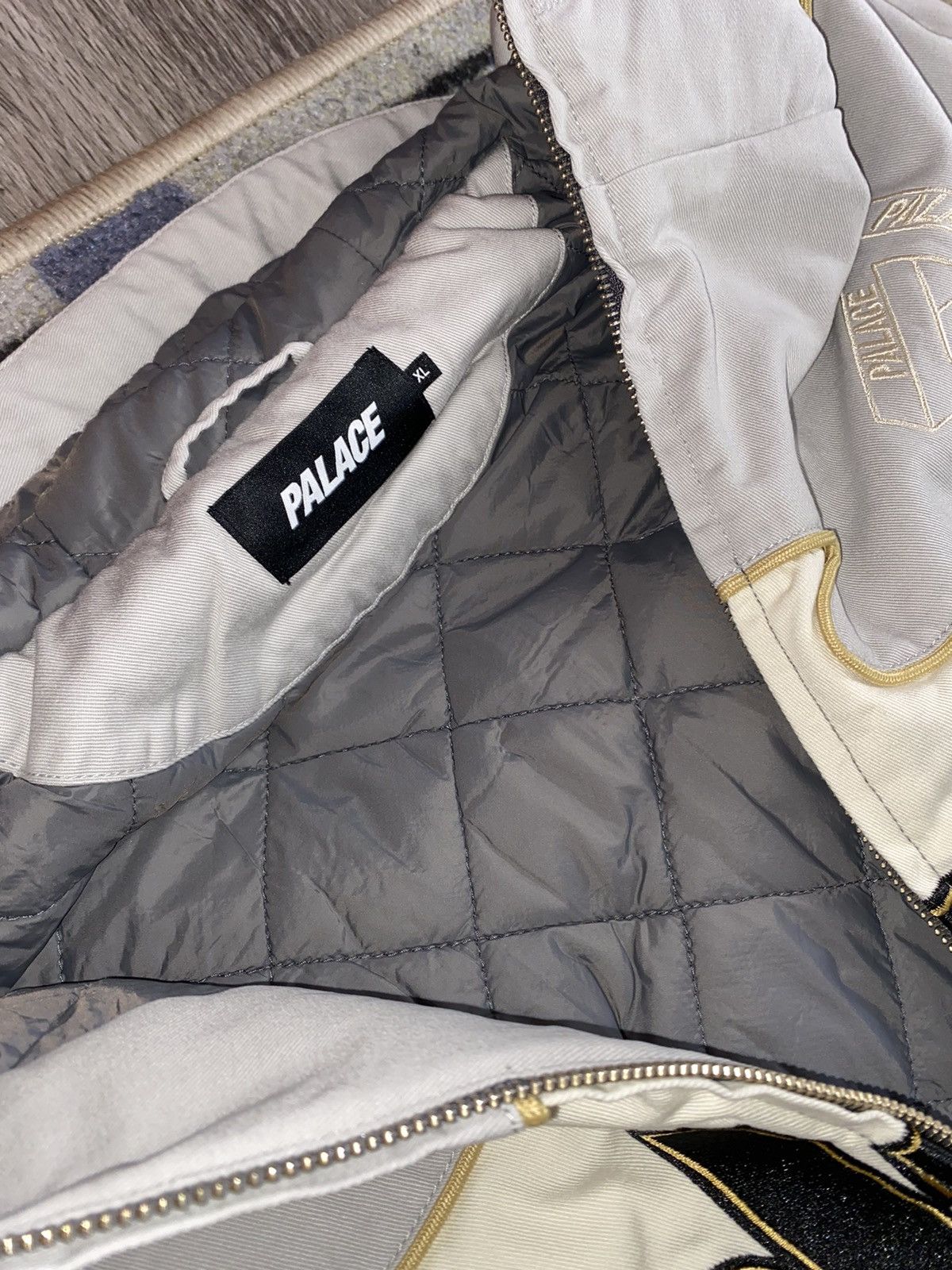 Palace Palace Pasta Jacket Concrete Gray | Grailed
