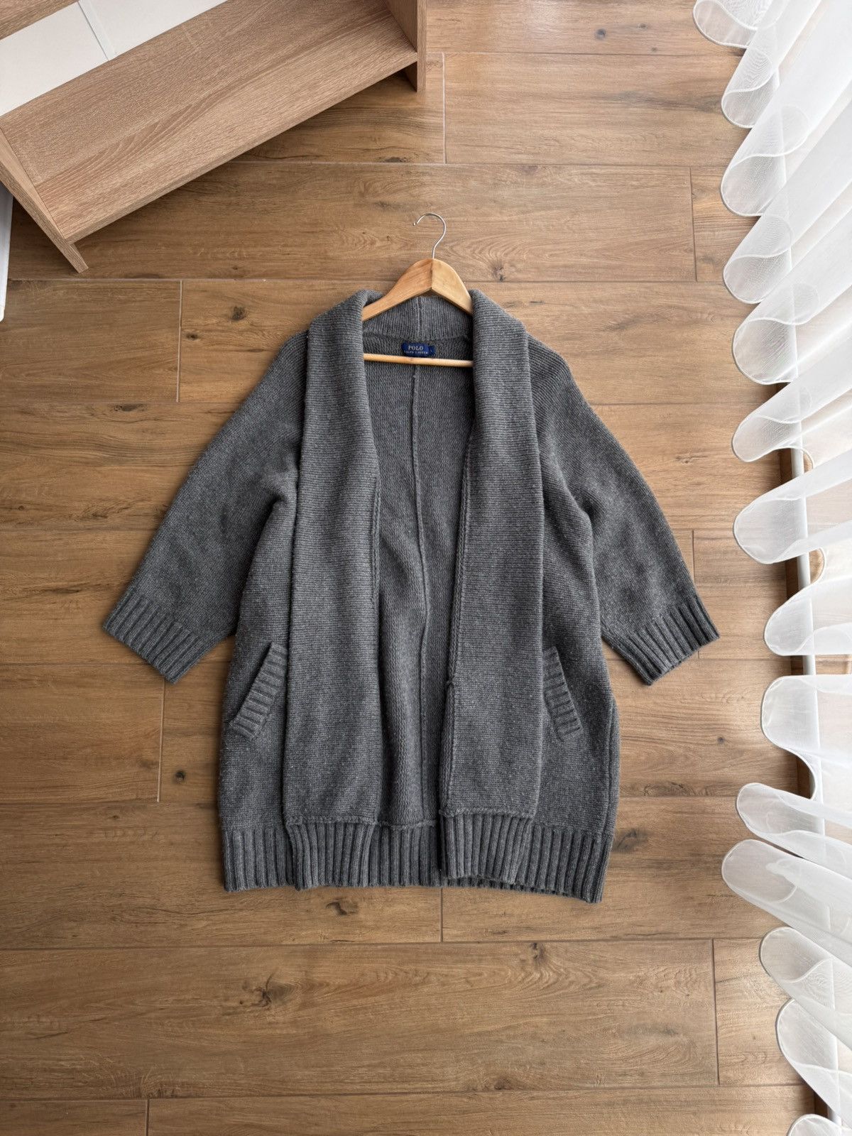Polo Ralph Lauren × Vintage Vintage Polo Ralph Lauren Merino Wool Heavyweight Poncho Size US L / EU 52-54 / 3 - 1 Thumbnail