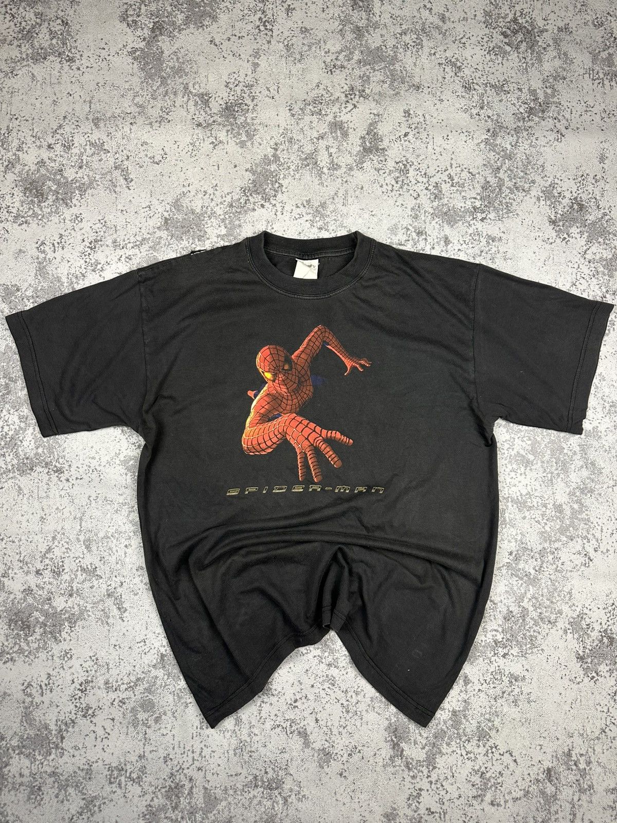 Spider man Tee T Shirt 2002 Vintage Black