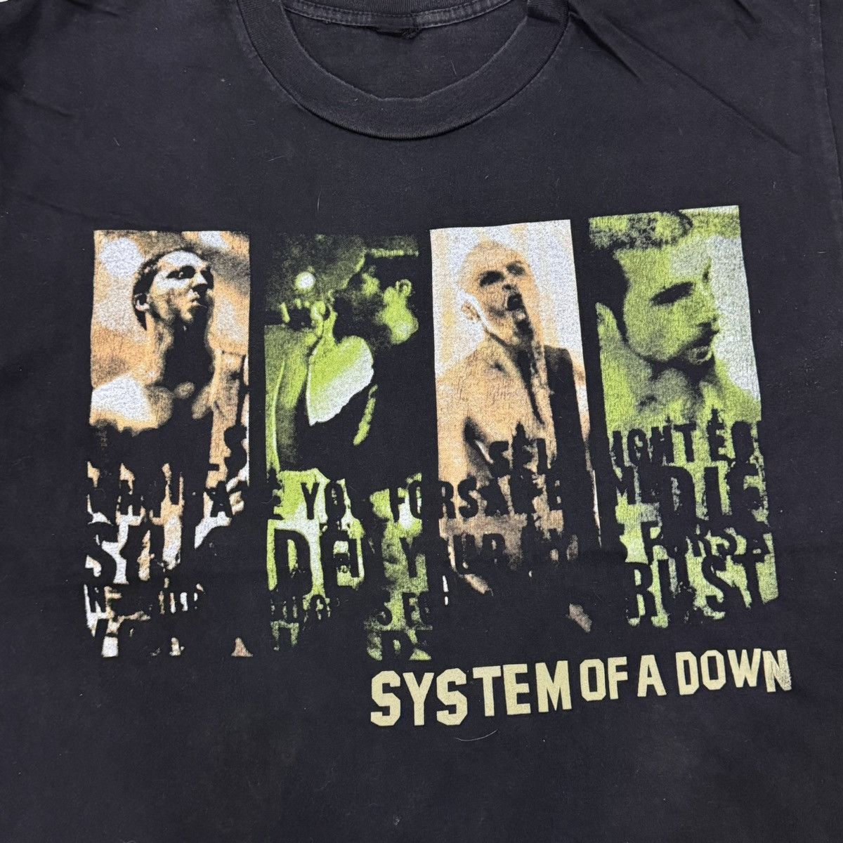 image of Band Tees x Rock T Shirt Vintage '00 System Of A Down in Black, Men's (Size Large)