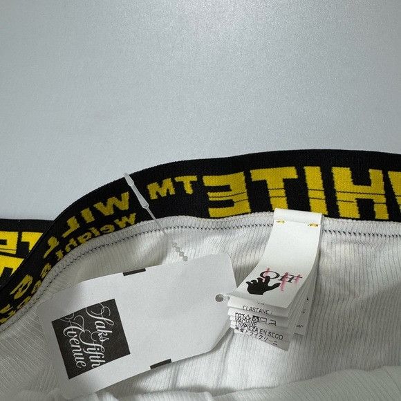 Off-White Off-White Stretch Cotton Boxer Briefs White Yellow Two-Pack Size ONE SIZE - 2 Thumbnail