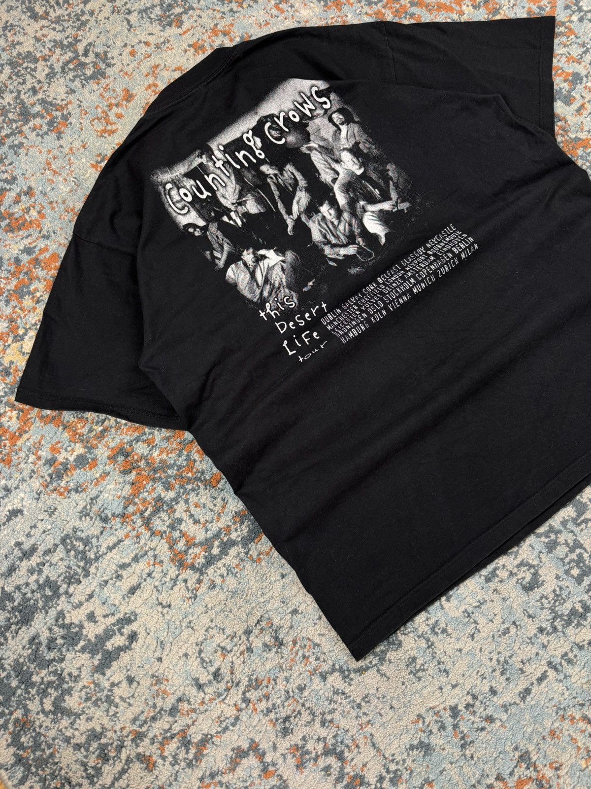 Band Tees × Vintage Vintage 90s Counting Crows this desert life tour graphic tee Size US XL / EU 56 / 4 - 4 Thumbnail
