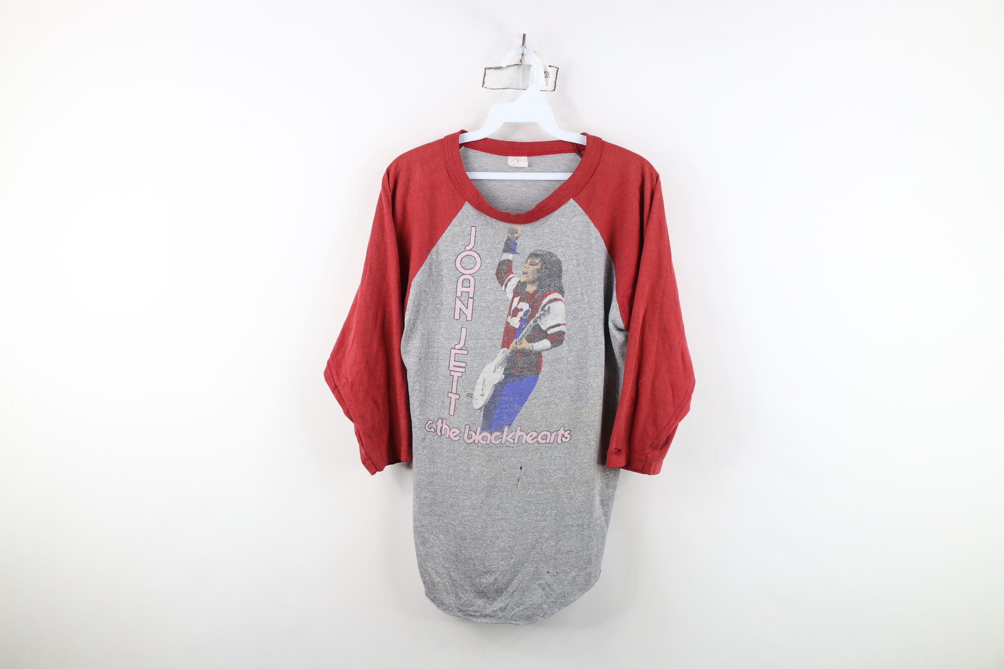 Vintage Vintage 80s Joan Jett & The Blackhearts Band Raglan T-Shirt Size US L / EU 52-54 / 3 - 1 Thumbnail