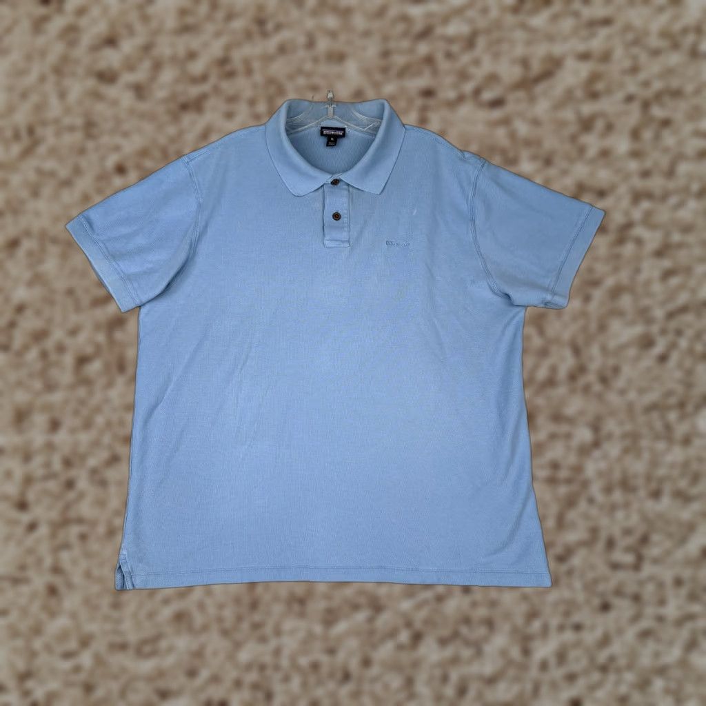 Patagonia Patagonia Polo Shirt Adult XL Blue 100% Cotton Jersey Belwe Pique Shirt Short Sleeve Slim Fit Mens Size US XL / EU 56 / 4 - 1 Thumbnail