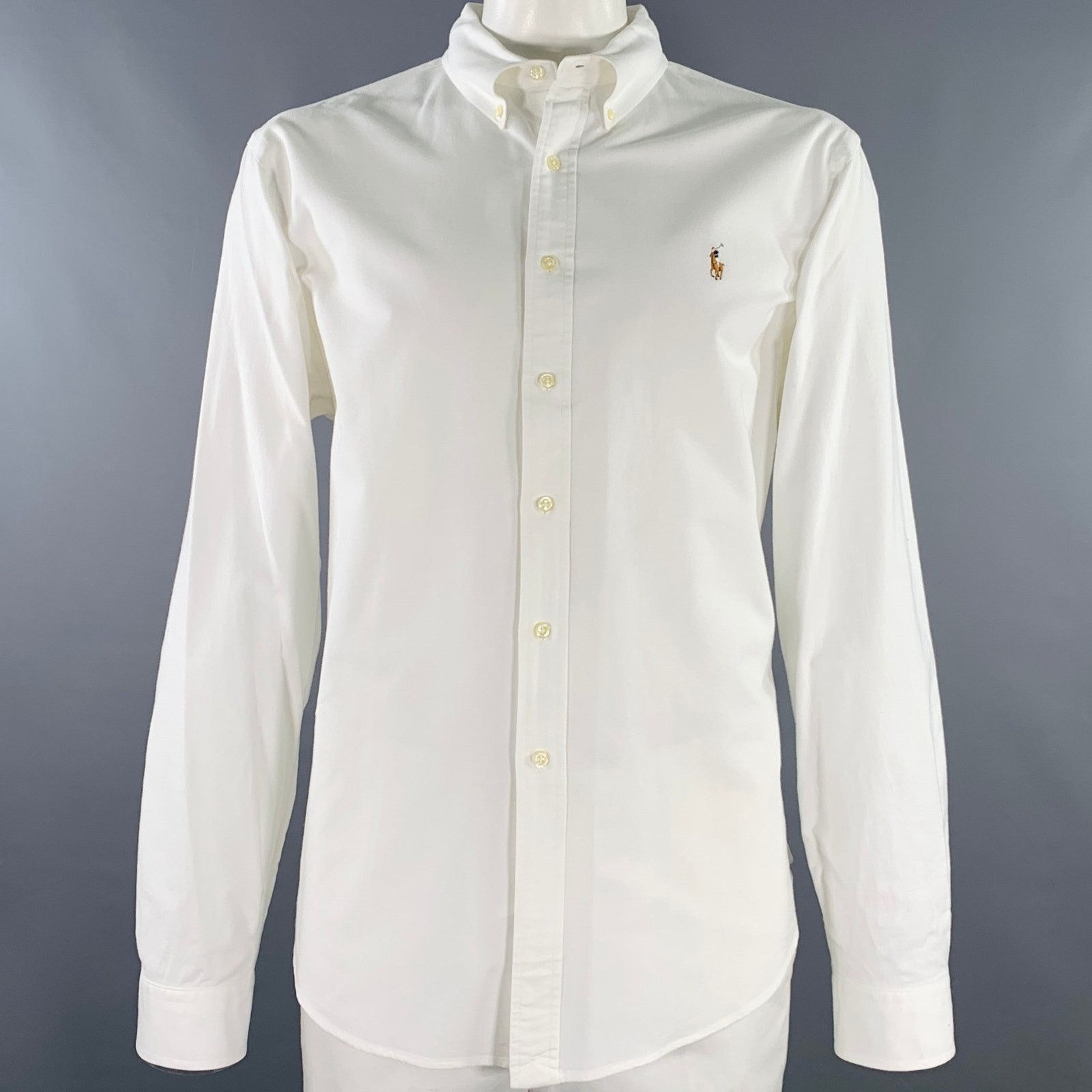 Ralph Lauren Size XXL White Cotton Blend Button Down Long Sleeve Shirt Size US XXL / EU 58 / 5 - 1 Thumbnail