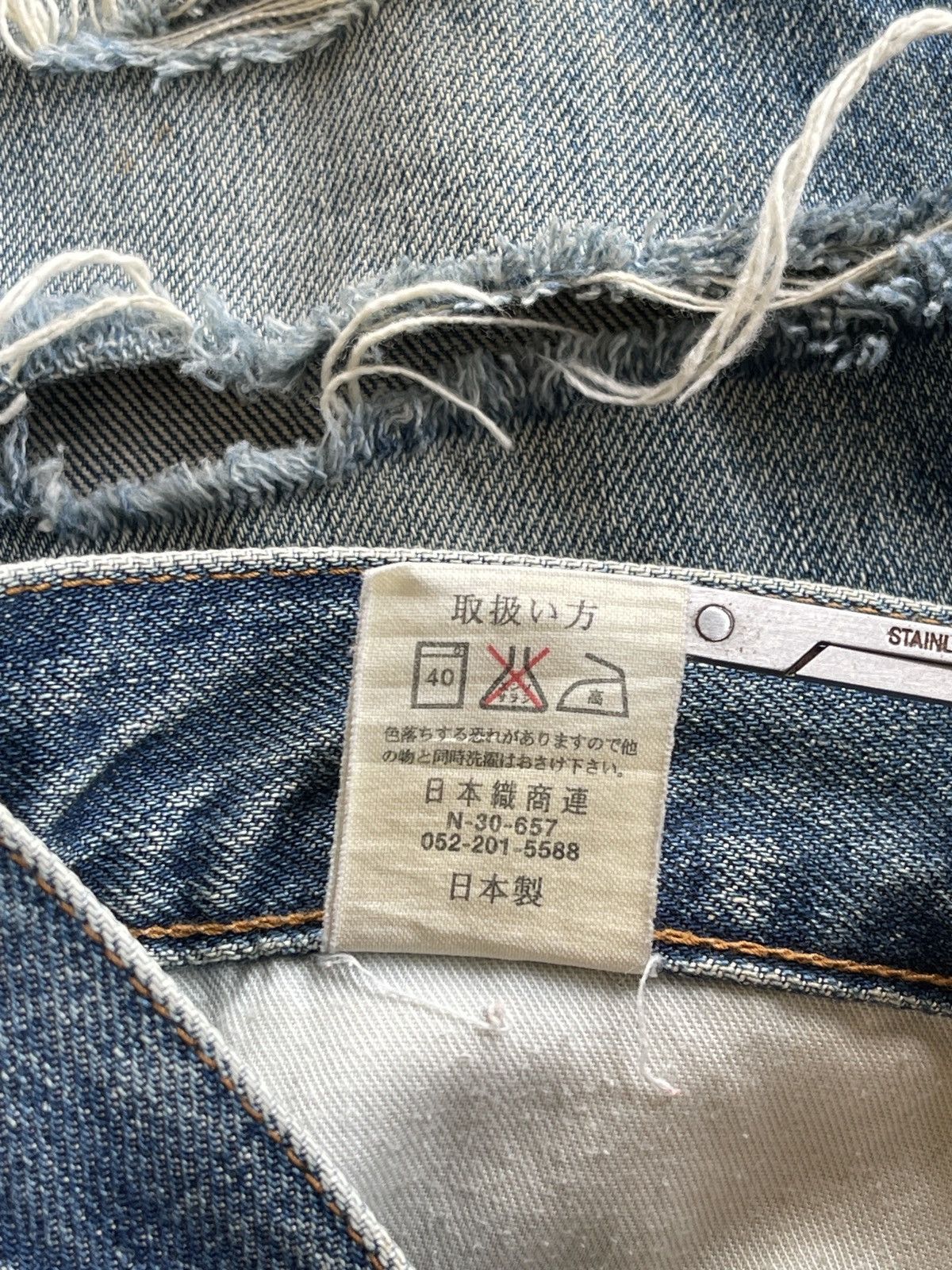 Vintage COX Distressed Denim Size US 31 - 7 Thumbnail