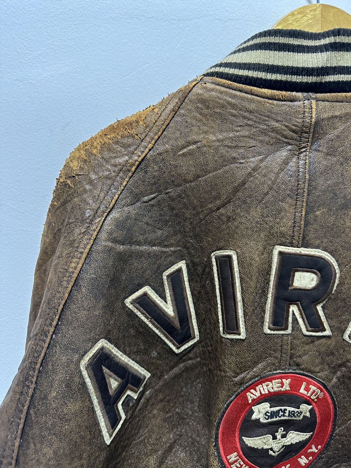 Avirex Vintage Avirex Leather Jacket Bomber Jacket Design USA Size US M / EU 48-50 / 2 - 10 Thumbnail
