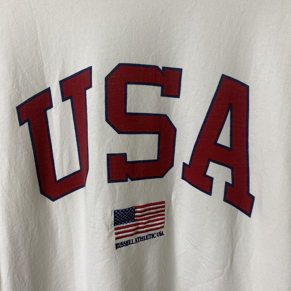 Russell Athletic × Vintage Vintage 2000s Russell Athletic x USA Team LA T Shirt Size US M / EU 48-50 / 2 - 2 Thumbnail