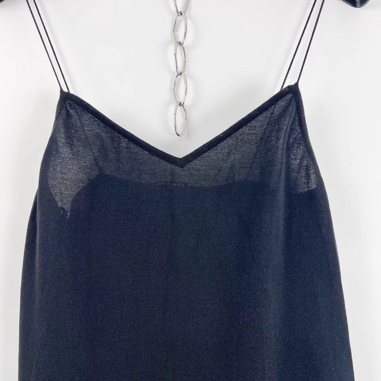 Chanel Chanel Black V-Neck Knit Slip Maxi Dress K12 Size XS / US 0-2 / IT 36-38 - 5 Thumbnail