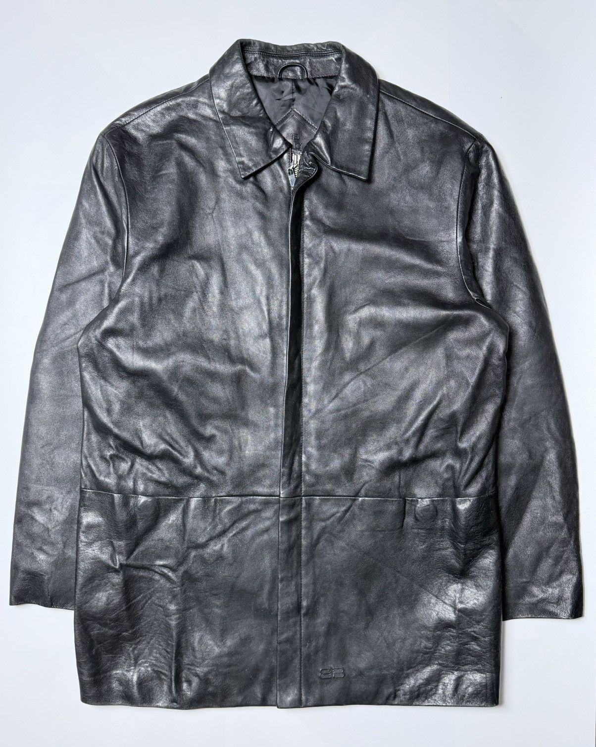Balenciaga Balenciaga - Nicholas Ghesquière Zip-up leather jacket Size US L / EU 52-54 / 3 - 1 Thumbnail