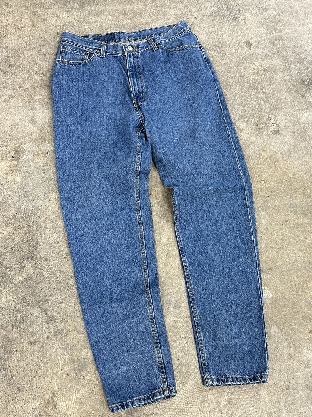 Levi's × Vintage Vintage 90s Levi’s 512 Denim Tab Blue Jeans Size 32 Size US 32 / EU 48 - 3 Thumbnail