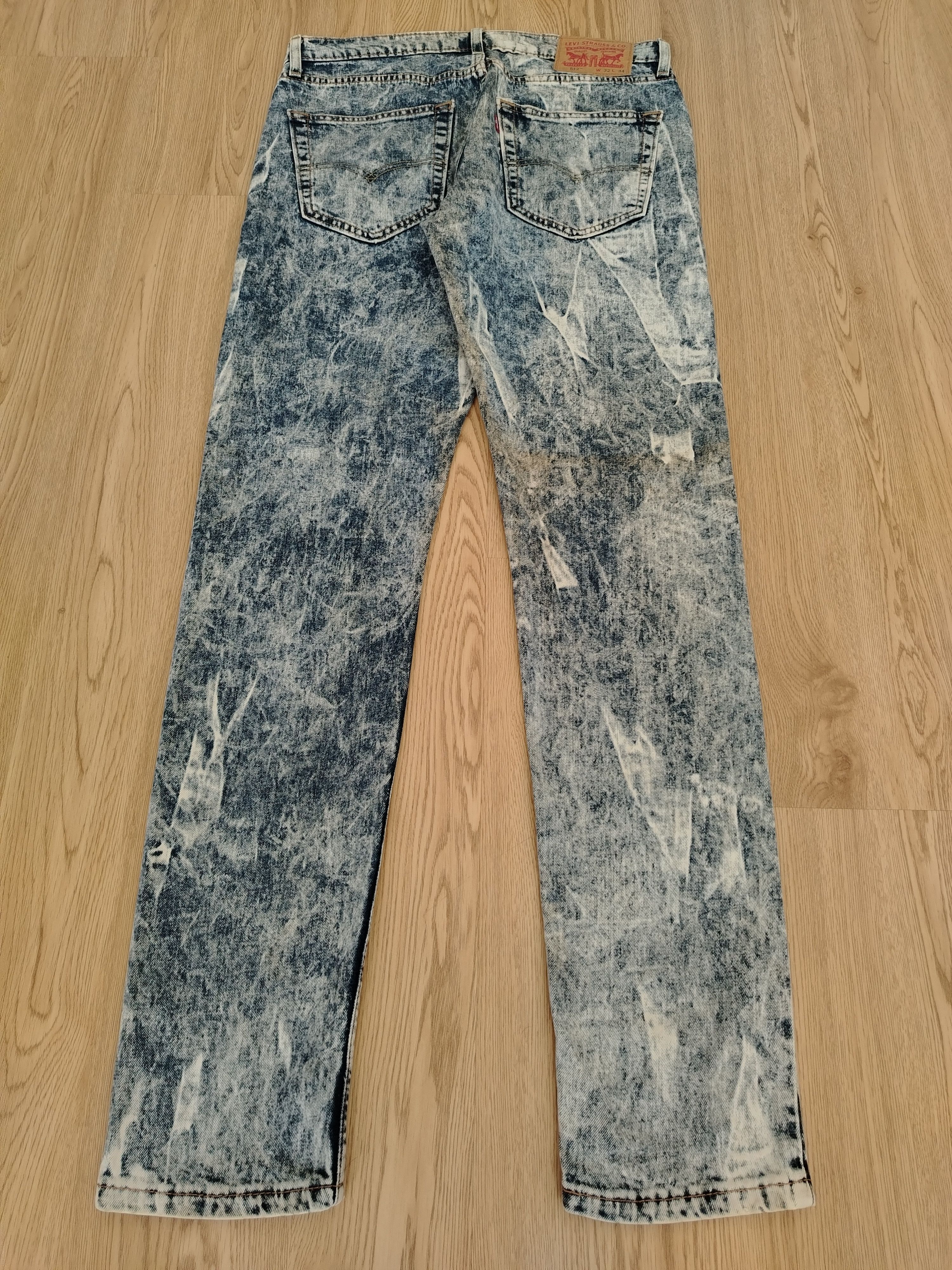 Levi's × Vintage Levis 512 Taper Jeans Acid Wash Vintage Size US 33 - 20 Thumbnail