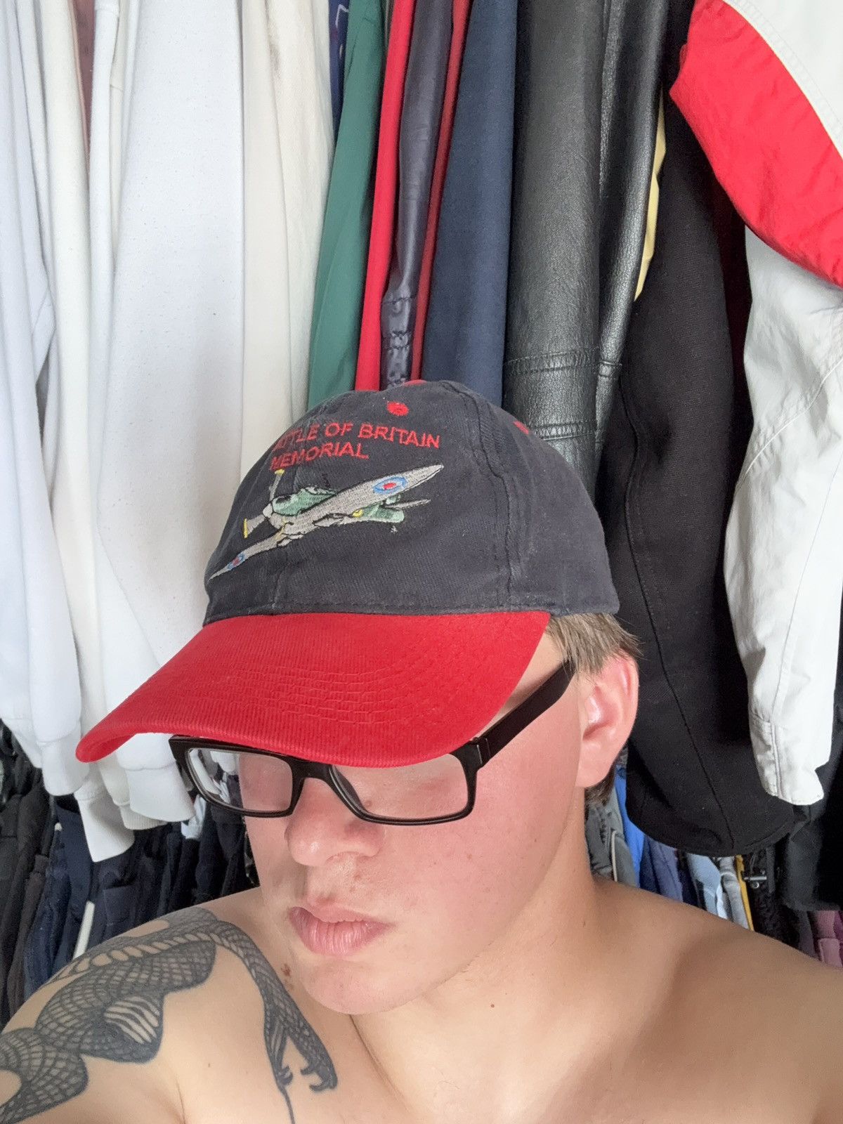Other 90s Battle of Britain Memorial Cap Vintage WWII Plane Hat Size ONE SIZE - 9 Thumbnail