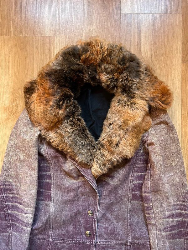 Roberto Cavalli × Vintage SS04 Roberto Cavalli Sunset Faded Purple Trench Coat Size S / US 4 / IT 40 - 3 Thumbnail