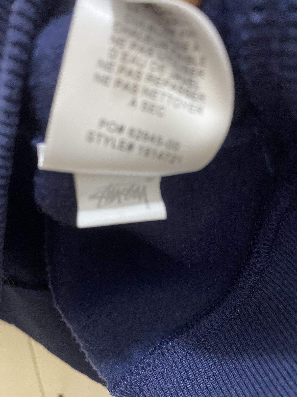 Stussy Stüssy Dadi sweatshirt, size XL, blue, with print, used Size US XL / EU 56 / 4 - 12 Thumbnail