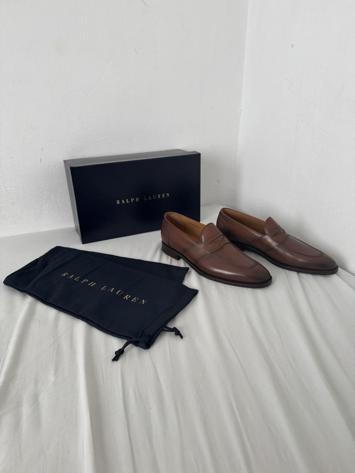 Ralph Lauren Purple Label Ralph Lauren Purple Label Meegan calfskin penny loafers Size US 10 / EU 43 - 1 Thumbnail