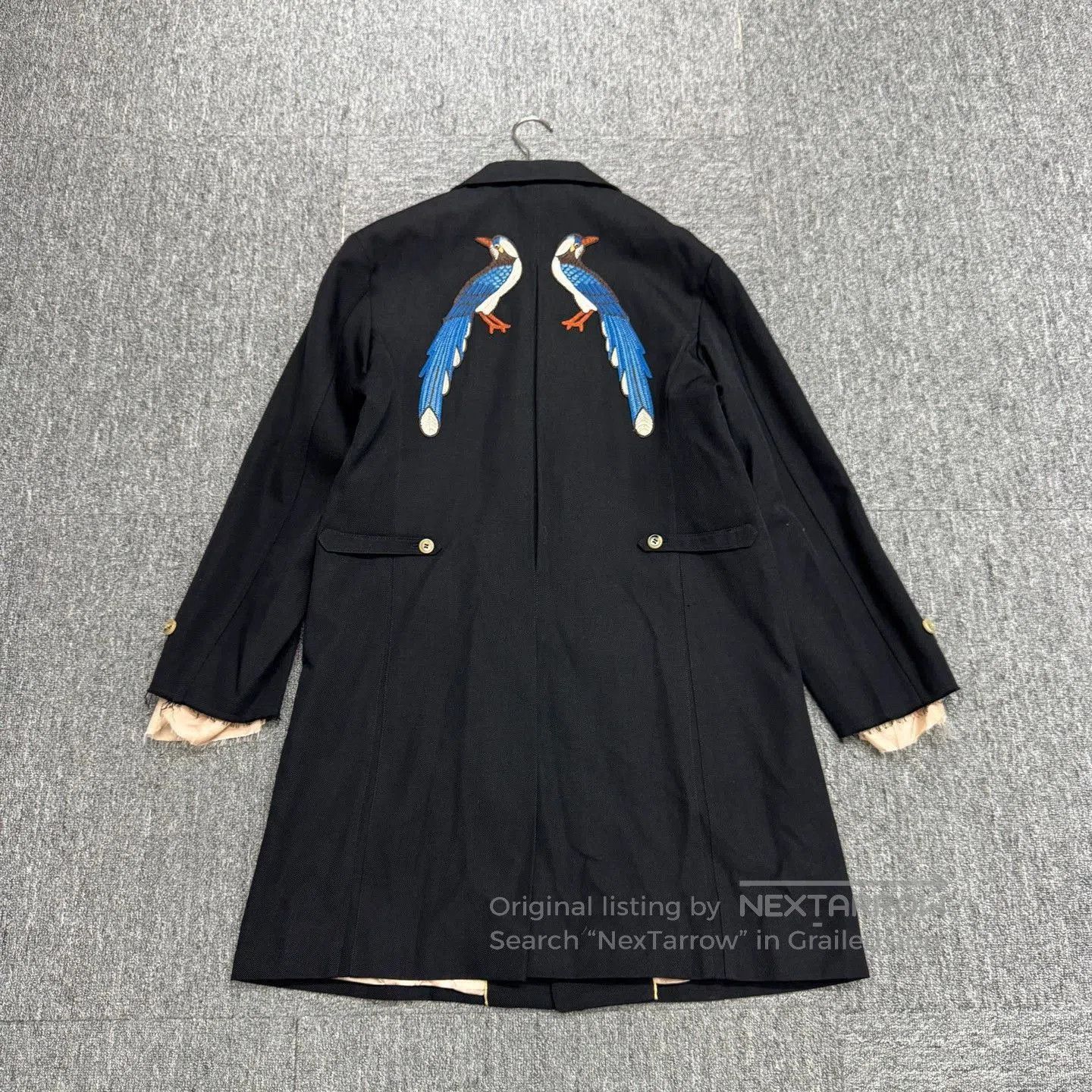 Gucci Black Long Button-Front Coat Size S. Size US S / EU 44-46 / 1 - 5 Thumbnail