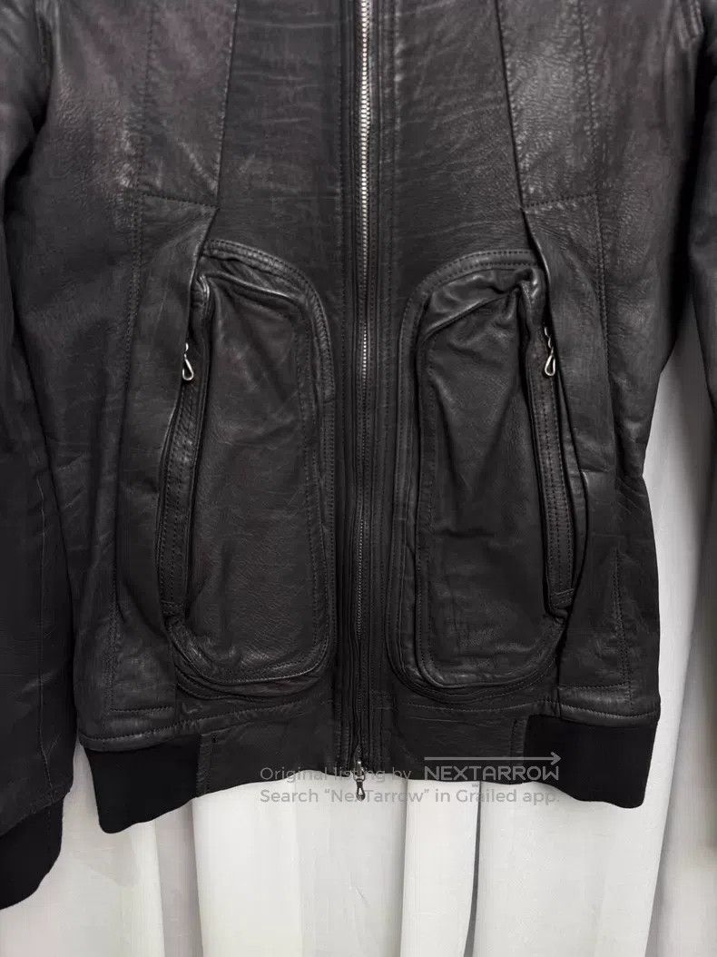 Julius Julius Leather jacket with three-dimensional pockets| Size S / US 4 / IT 40 - 4 Thumbnail