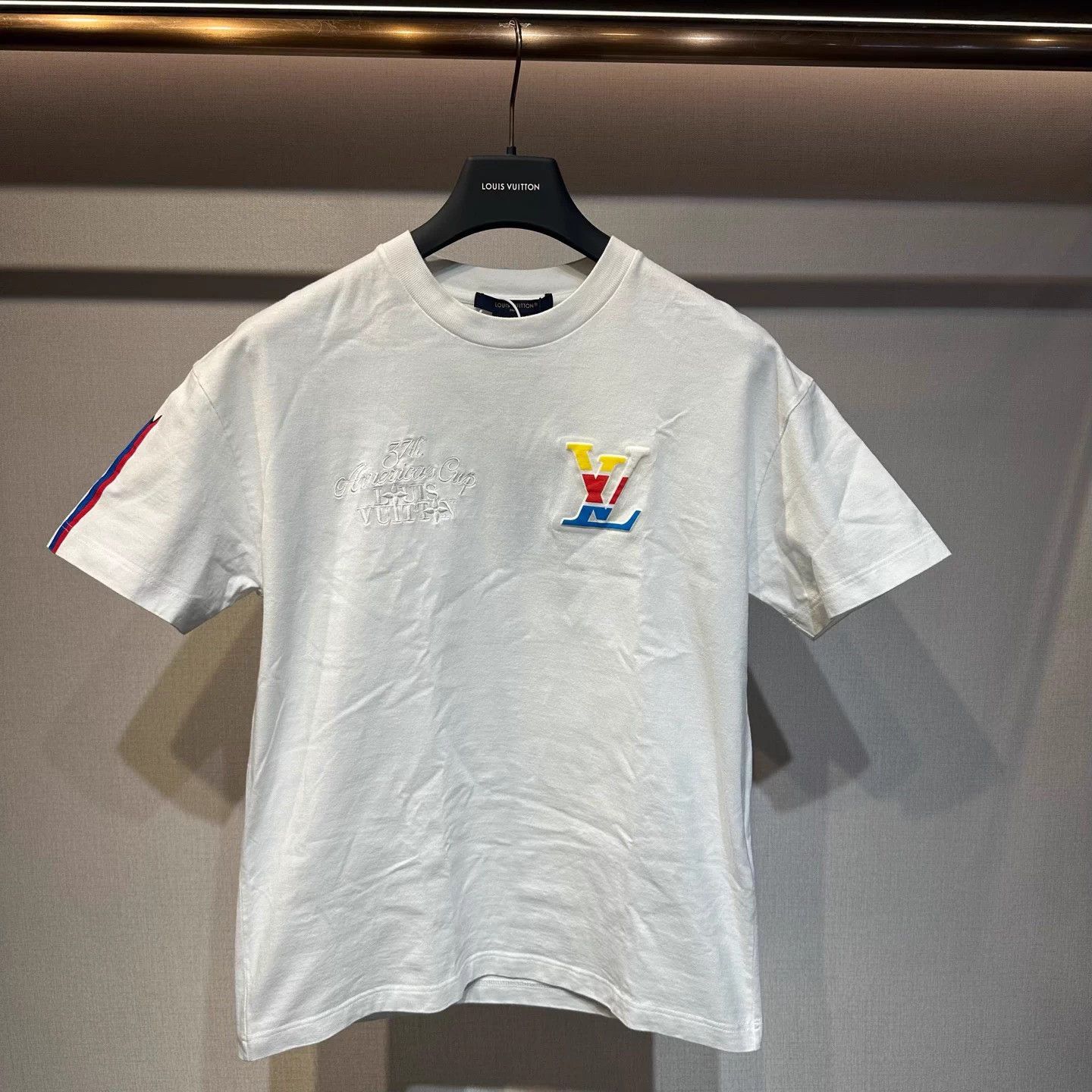 Louis Vuitton LV AC Embroidered & Embossed Logo Short Tee XS NWT Size US XS / EU 42 / 0 - 1 Thumbnail
