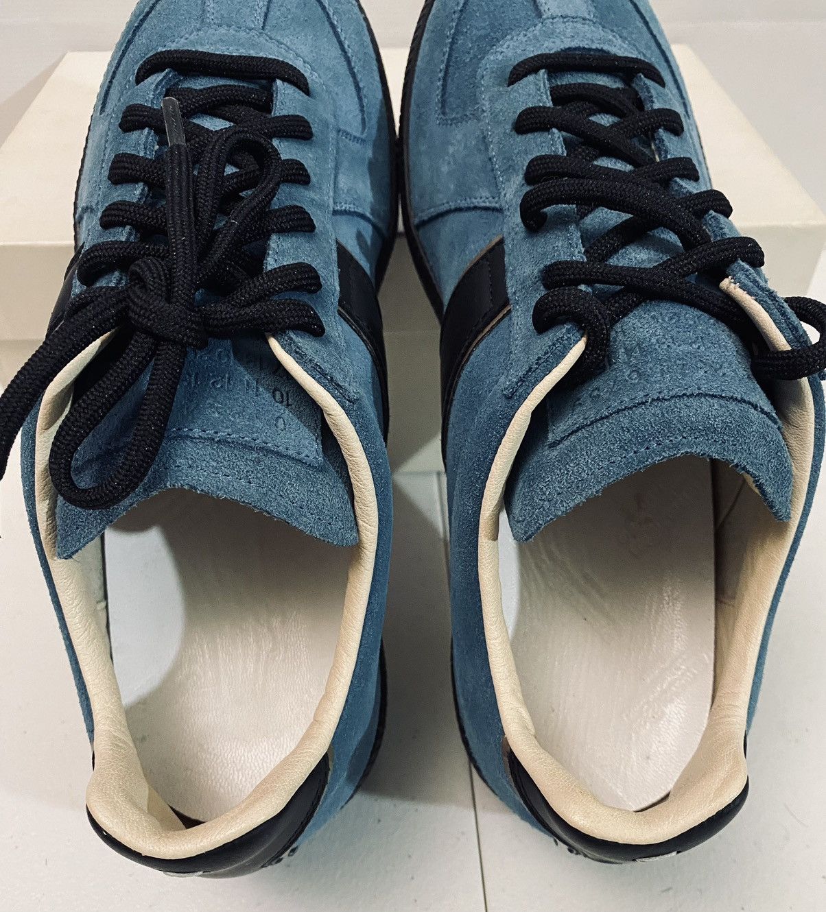 Maison Margiela Maison Margiela 22 🇮🇹 Teal Brush Suede Single Stitch GATs New Size US 7 / EU 40 - 7 Thumbnail