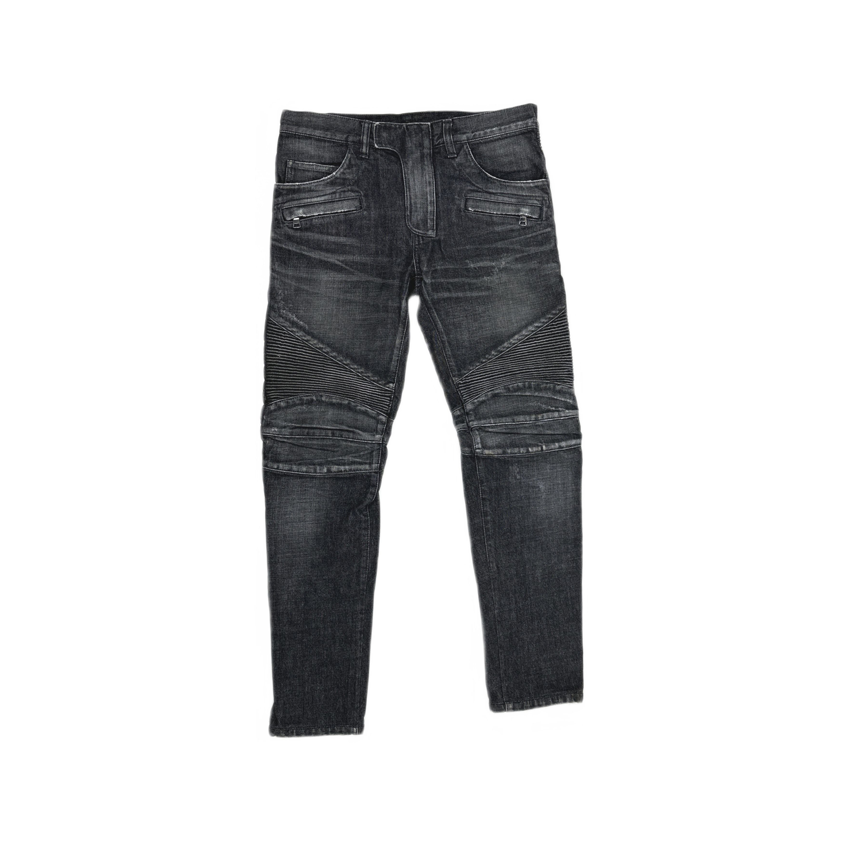 Balmain Balmain Biker Ribbed Denim Jeans Size 30 Size US 30 / EU 46 - 1 Thumbnail