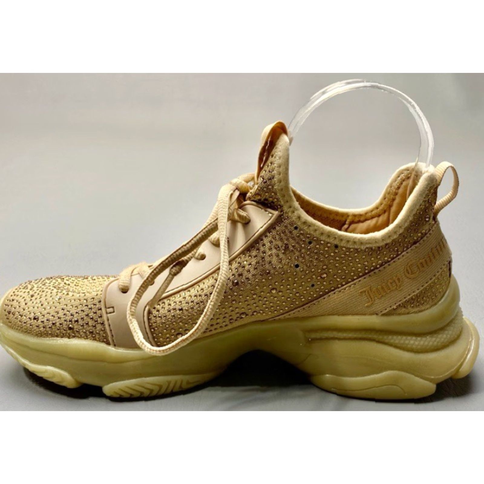 Juicy Couture Juicy Couture Adana Sneakers Womens Size 10 Natural With Rhinestones 1360 Size US 8 / IT 38 - 4 Thumbnail
