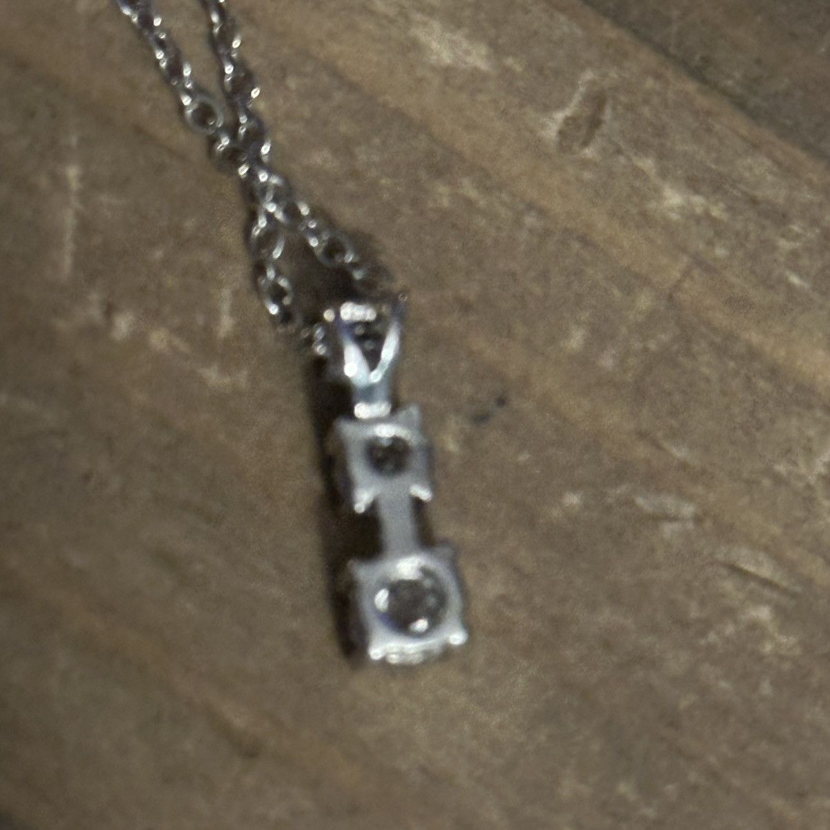 Other Silver tone triple rhinestone pendant necklace Size ONE SIZE - 5 Thumbnail